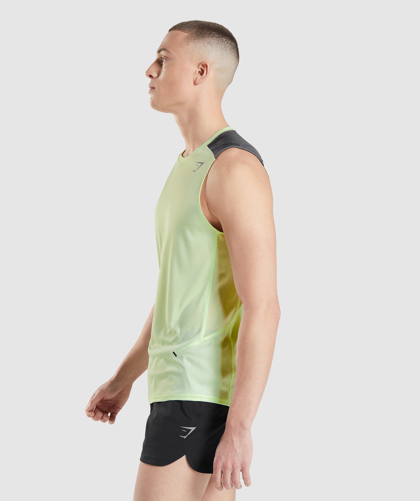 Green Men's Gymshark Speed Evolve Tanks | RZJKMB-392