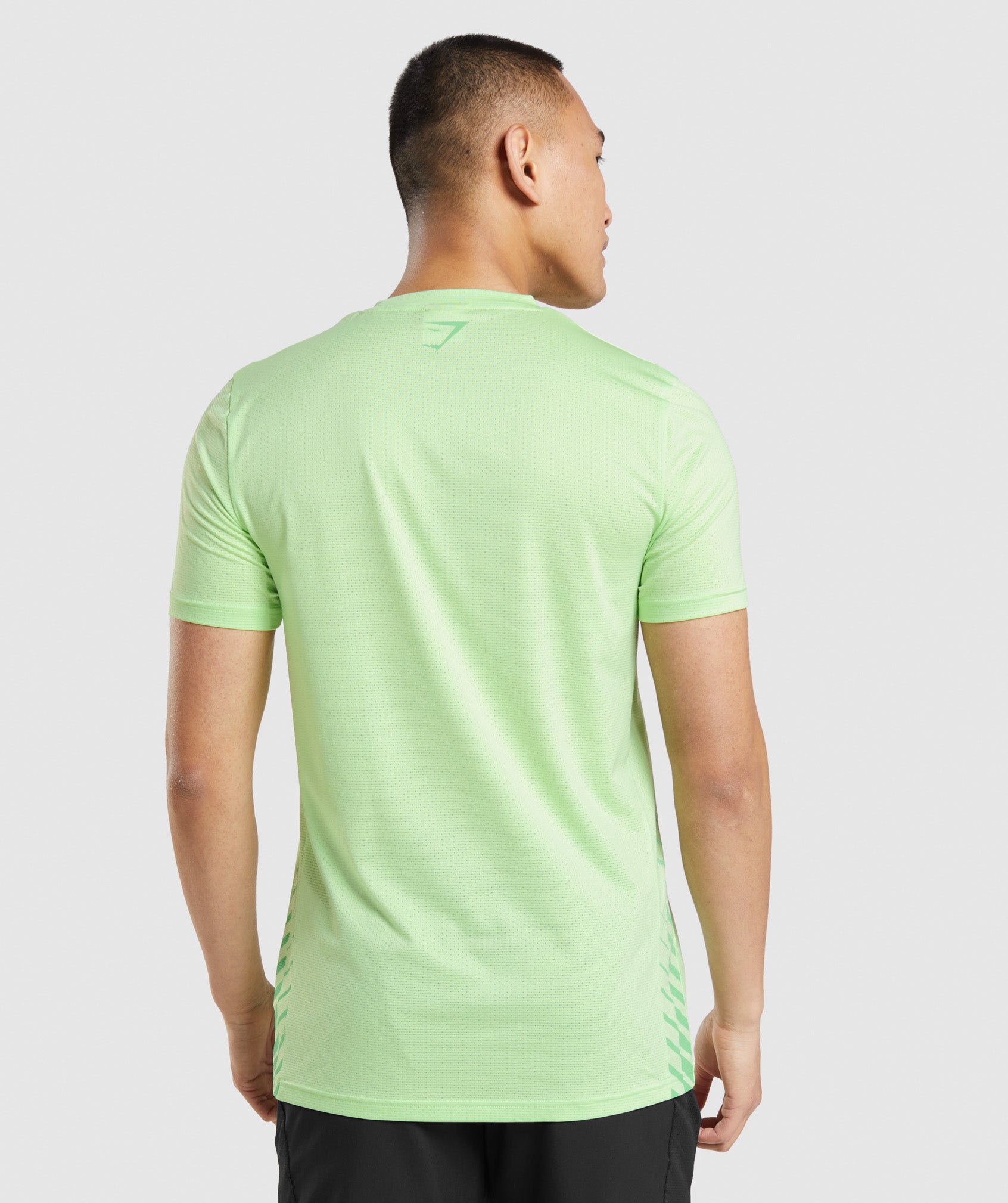 Green Men's Gymshark Sport Stripe T Shirts | MPSRVZ-784