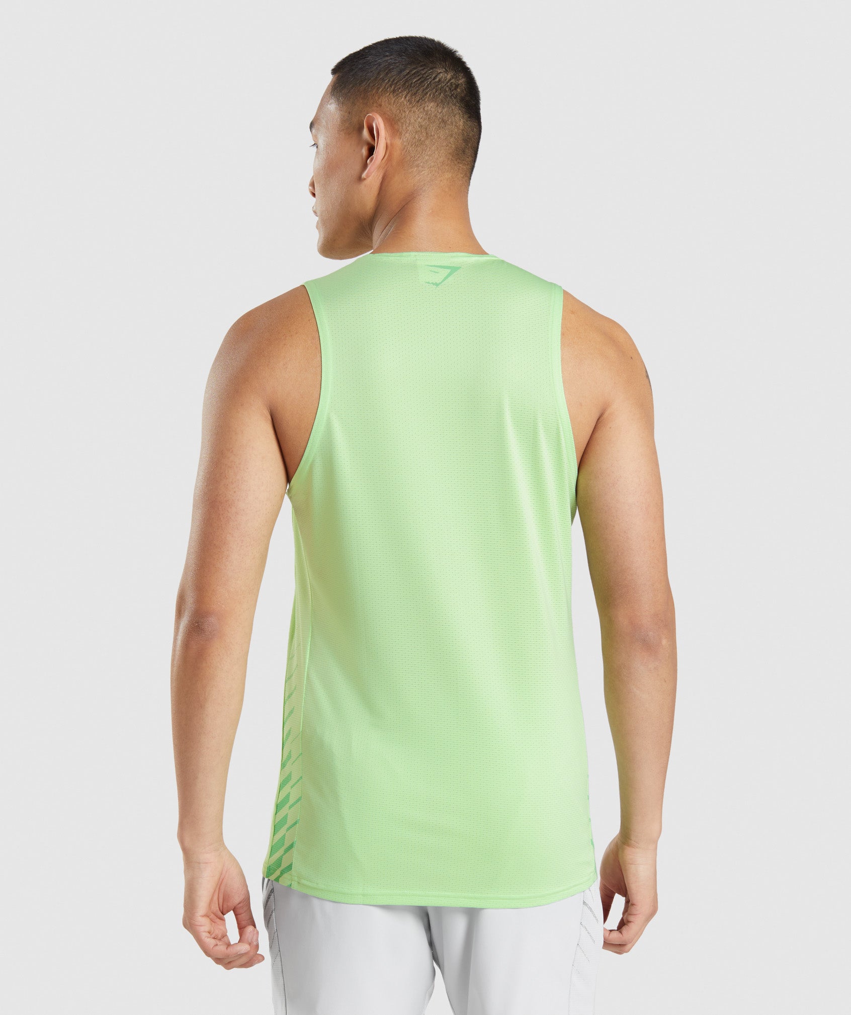 Green Men's Gymshark Sport Stripe Tanks | LCKIZB-098