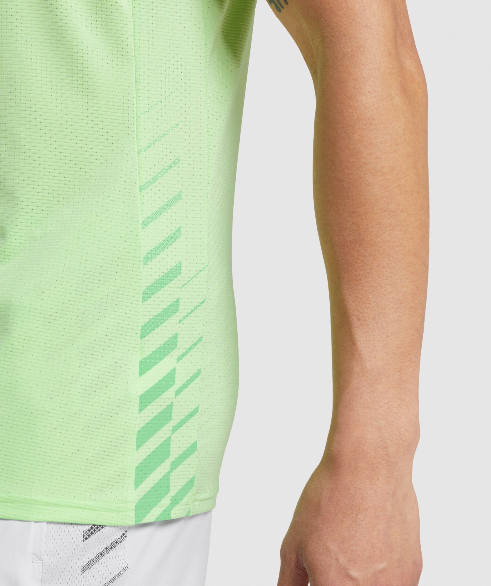 Green Men's Gymshark Sport Stripe Tanks | LCKIZB-098