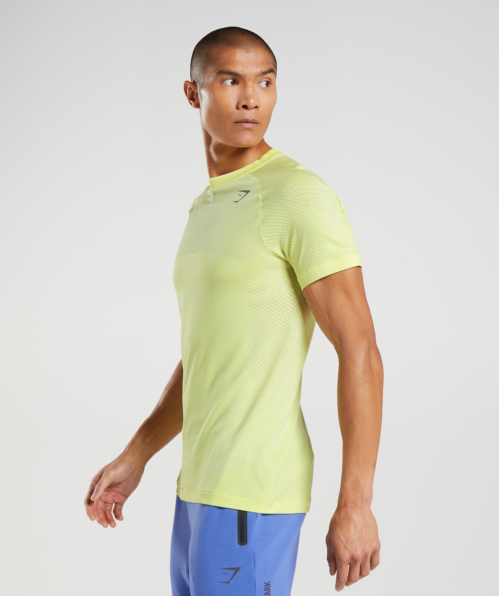 Green / White Men's Gymshark Apex Seamless T Shirts | YCTQBI-705