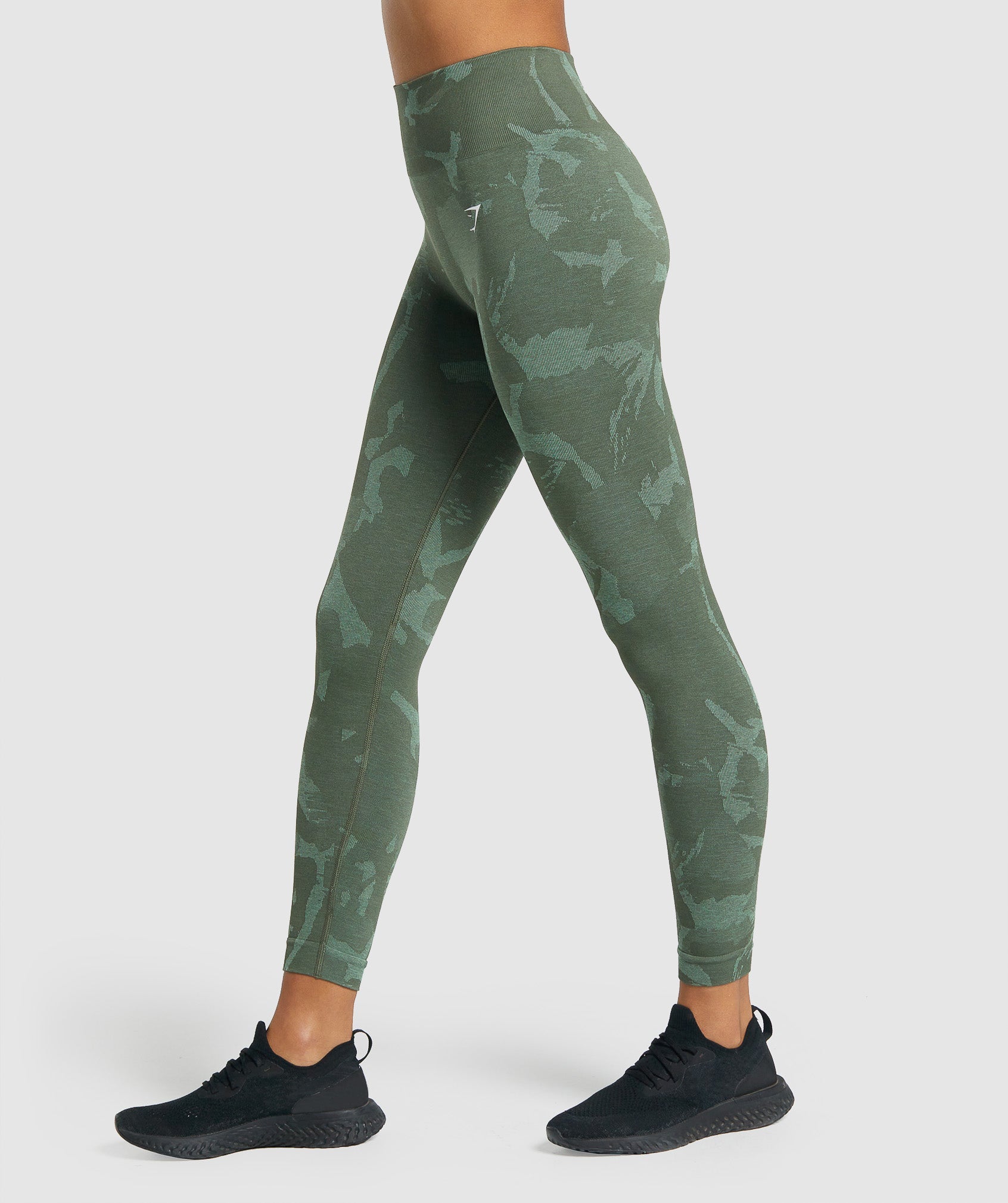 Green Women's Gymshark Adapt Camo Seamless Leggings | TOZGDA-135