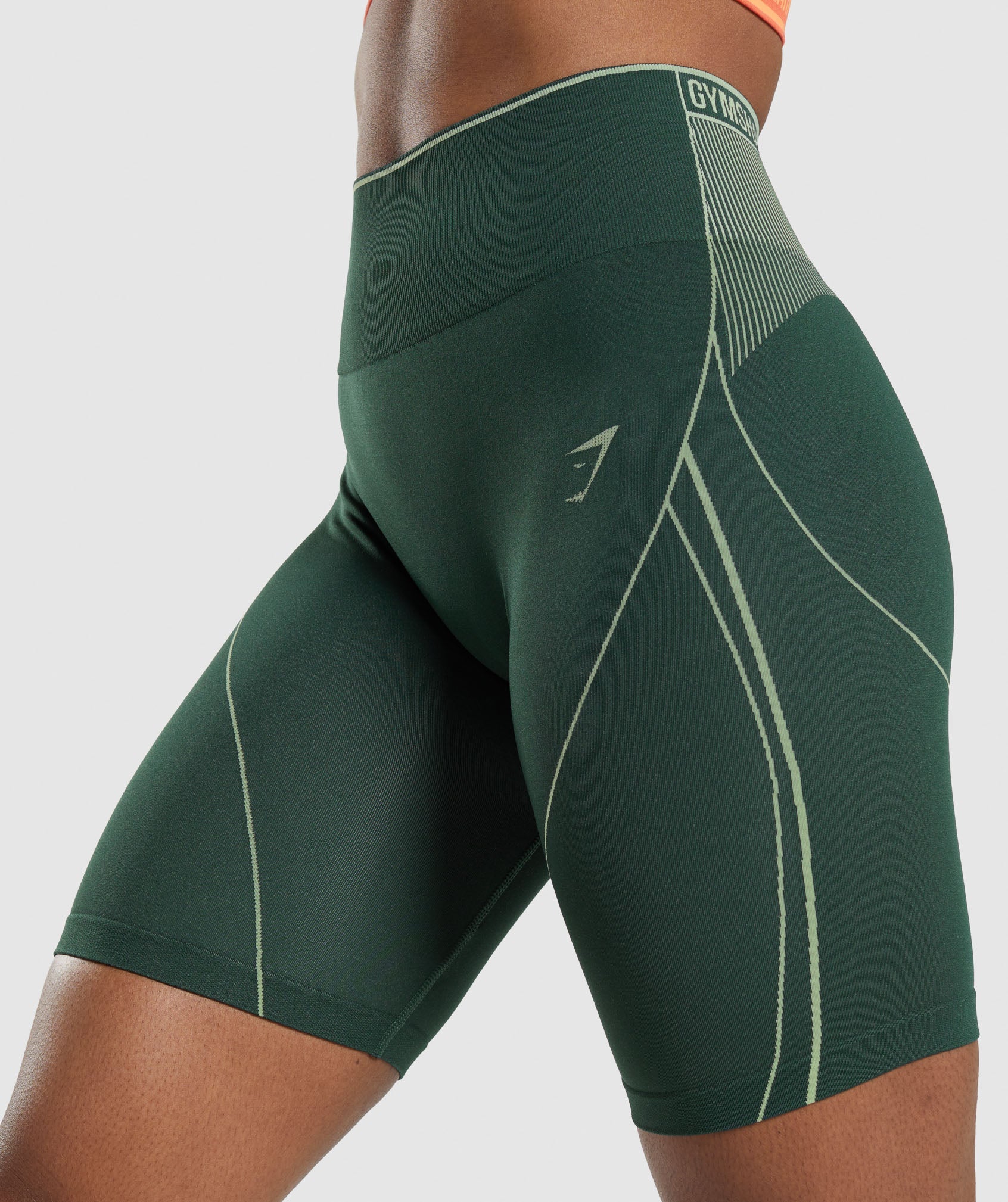 Green Women's Gymshark Apex Seamless High Rise Shorts | JIBNRX-902