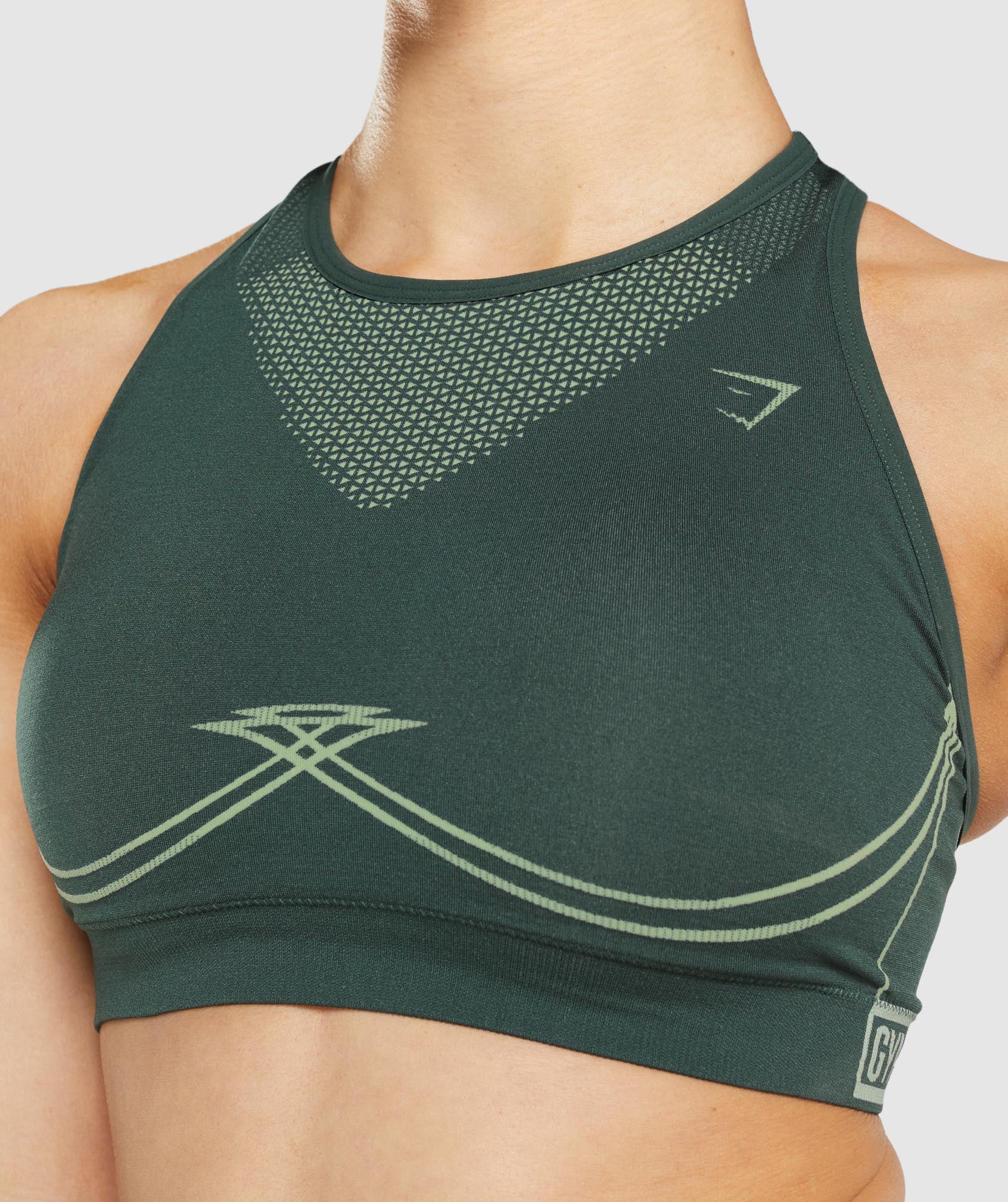 Green Women's Gymshark Apex Seamless Sports Bra | HNCDWQ-085