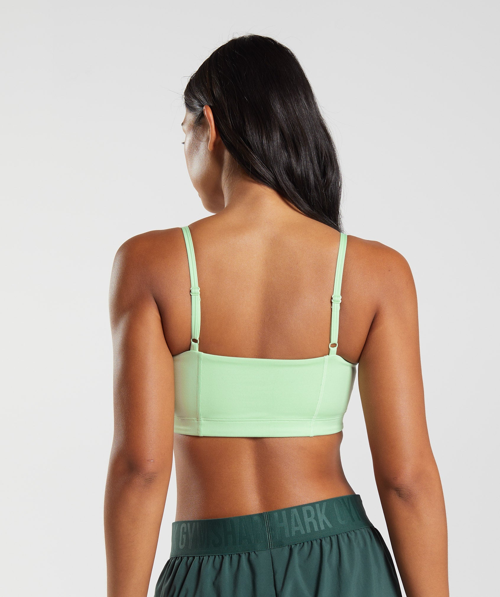 Green Women's Gymshark Bandeau Sports Bra | MLVGTX-810