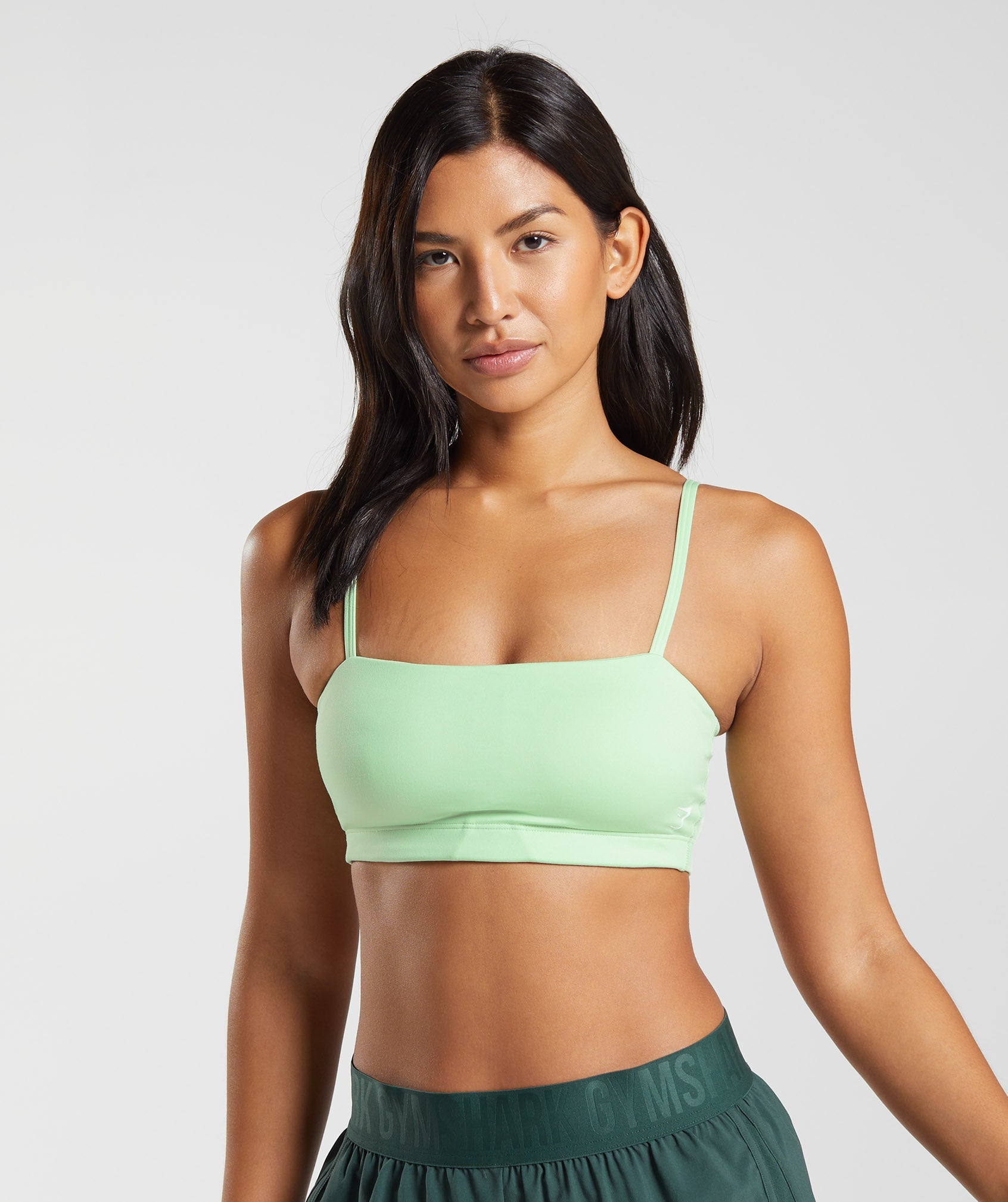 Green Women\'s Gymshark Bandeau Sports Bra | MLVGTX-810