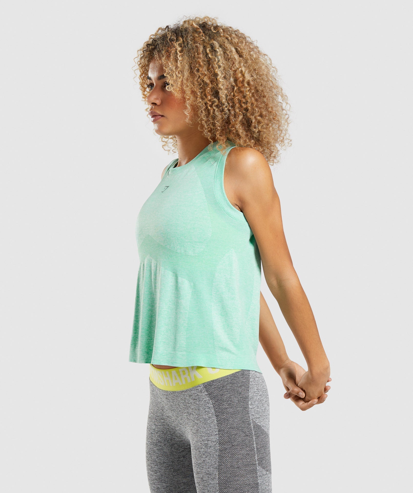 Green Women's Gymshark Flex Loose Tops | XNTZWU-018