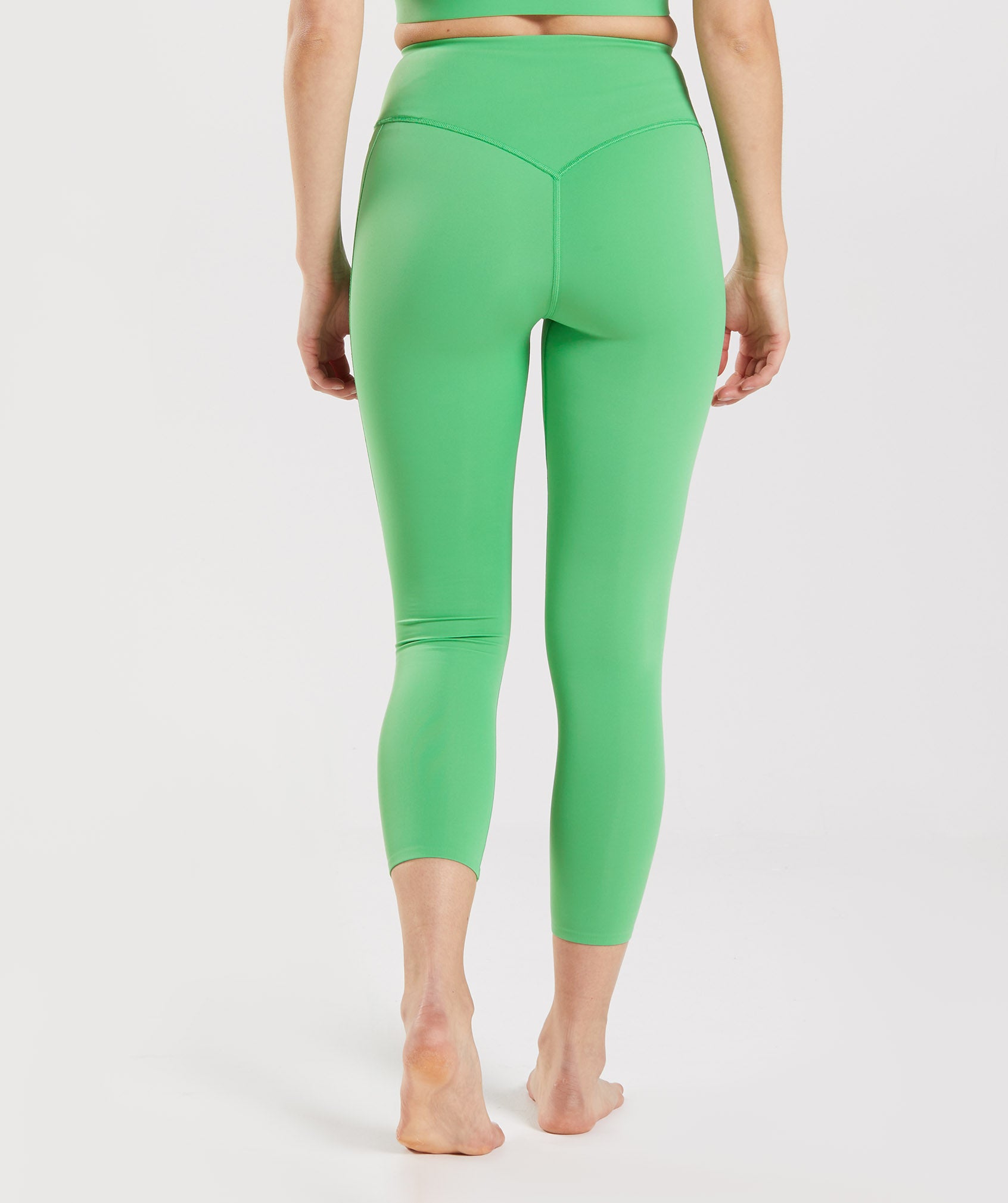 Green Women's Gymshark Studio 7/8 Leggings | UXRIQZ-197