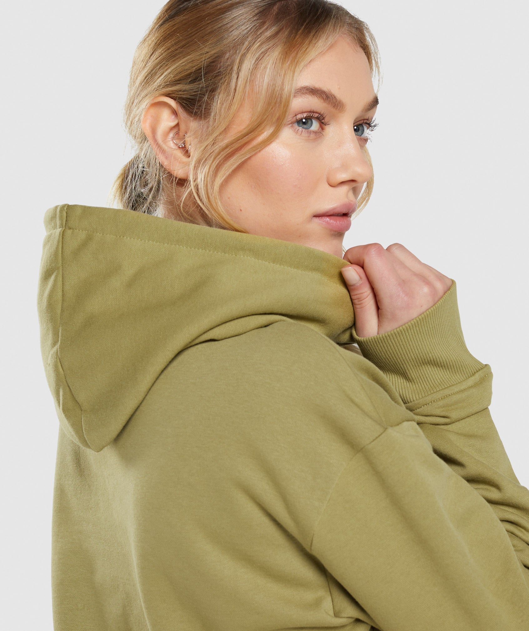 Green Women's Gymshark Training Oversized Hoodie | ICXQRF-516