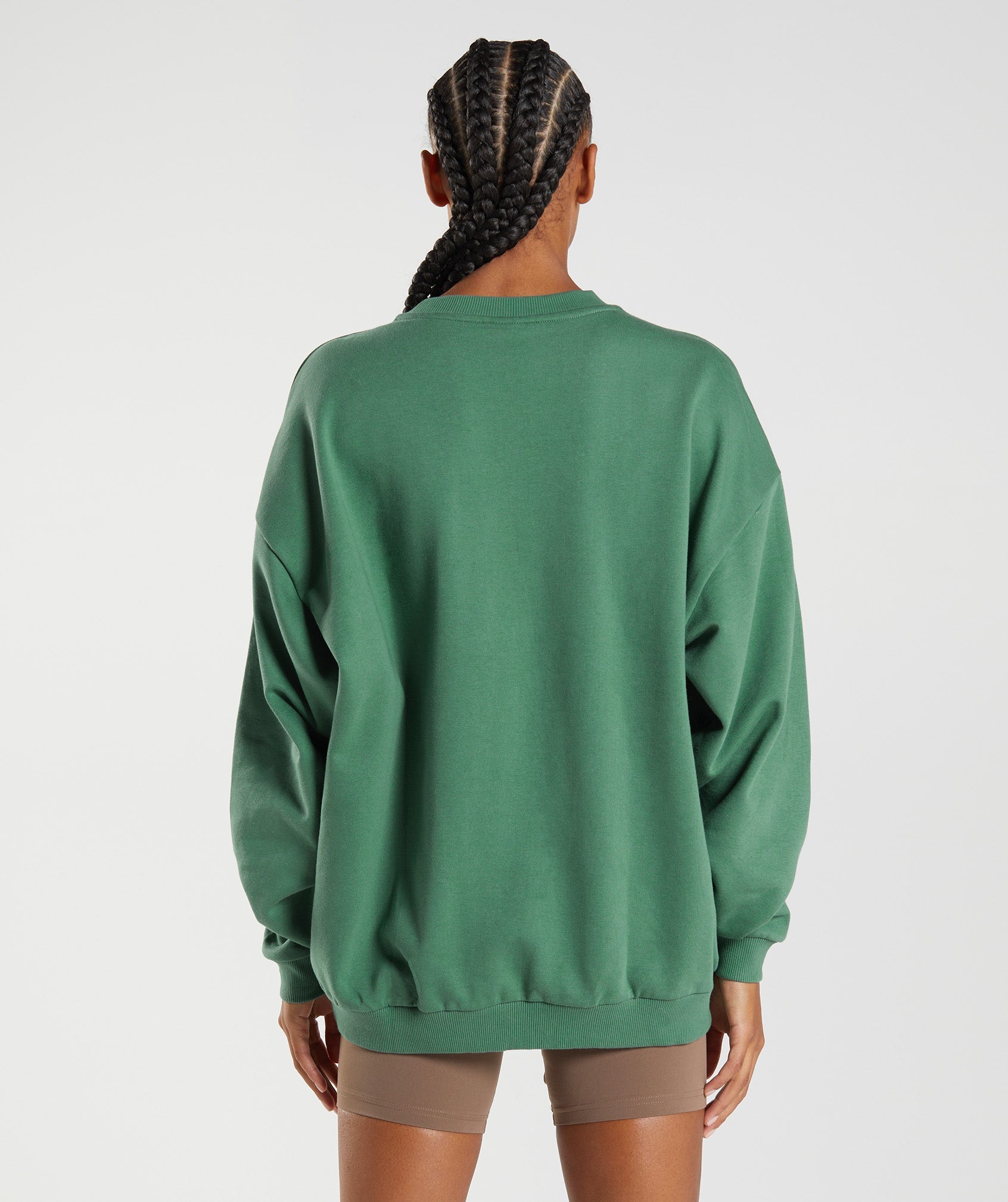 Green Women's Gymshark Training Oversized Sweatshirts | MLJHDB-139