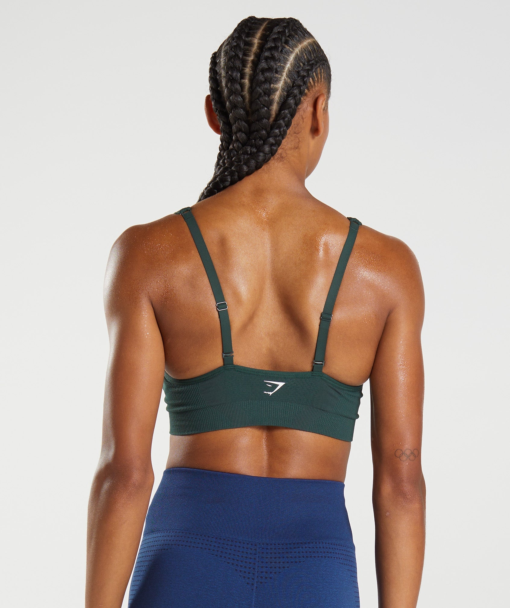 Green Women's Gymshark Vital Seamless 2.0 V Neck Sports Bra | EQOSWG-097