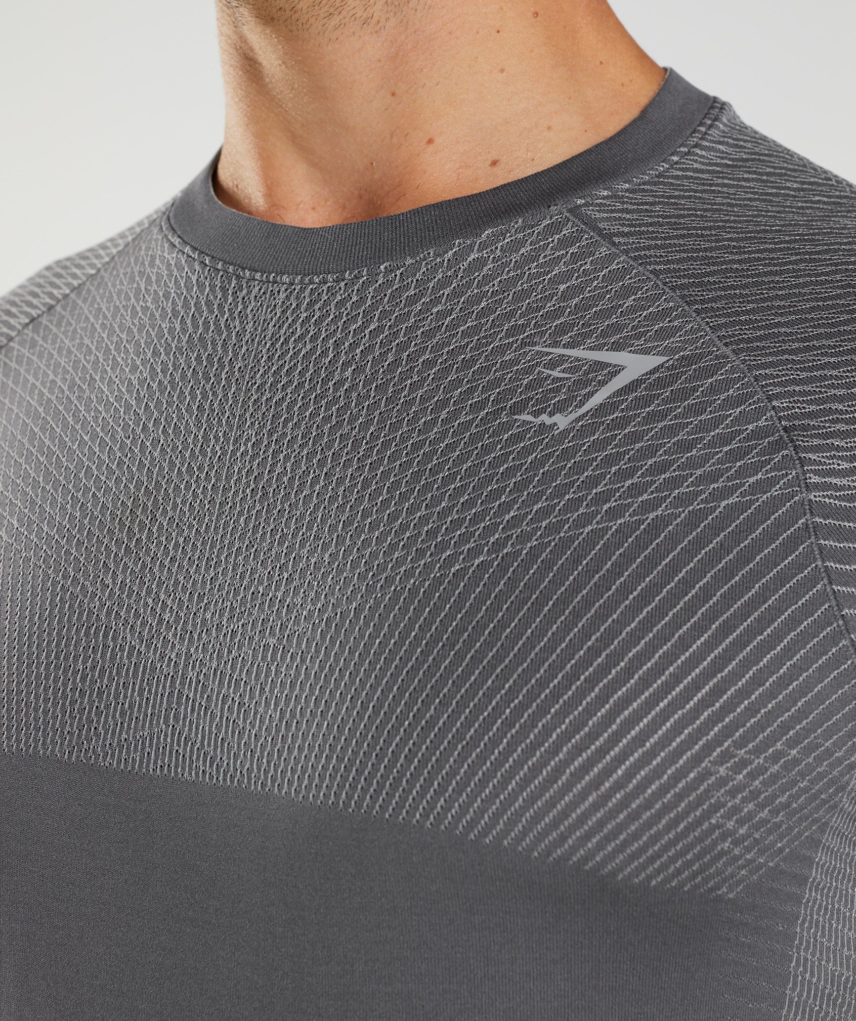 Grey Men's Gymshark Apex Seamless Long Sleeve T Shirts | THBXYS-391