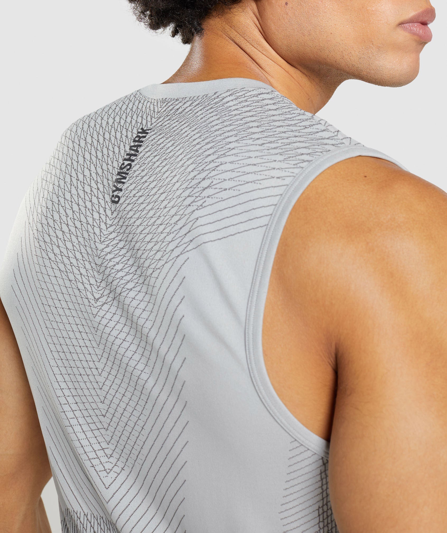 Grey Men's Gymshark Apex Seamless Tanks | QFOYHN-381