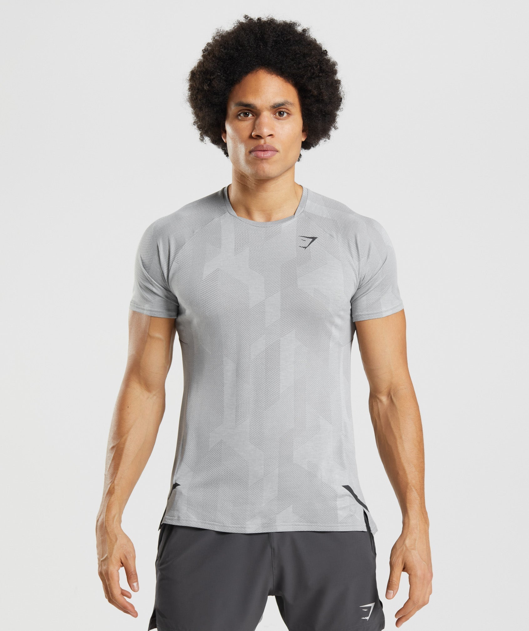 Grey Men's Gymshark Apex T Shirts | NBMKPY-017