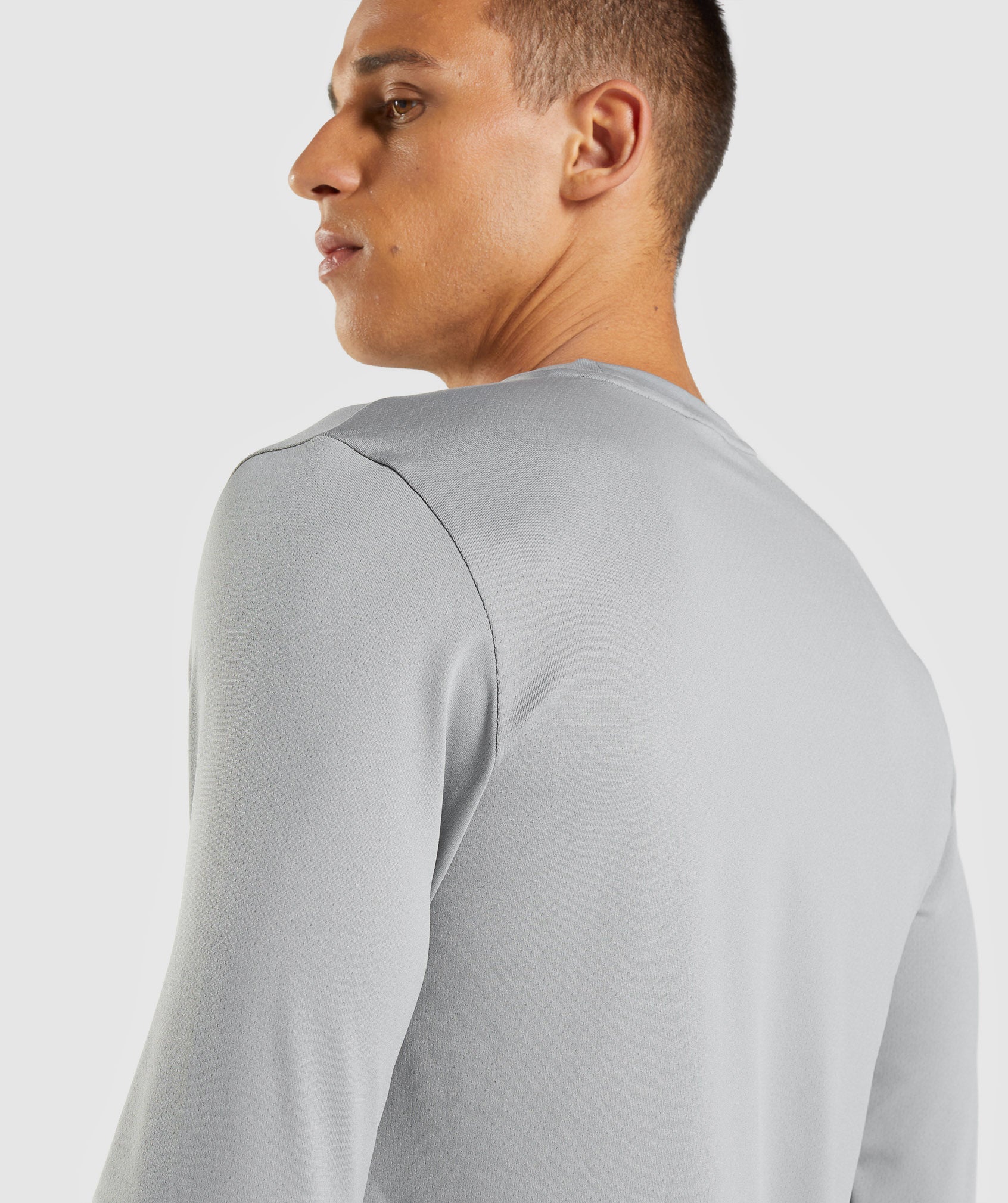 Grey Men's Gymshark Arrival Long Sleeve T Shirts | LXAPKY-325