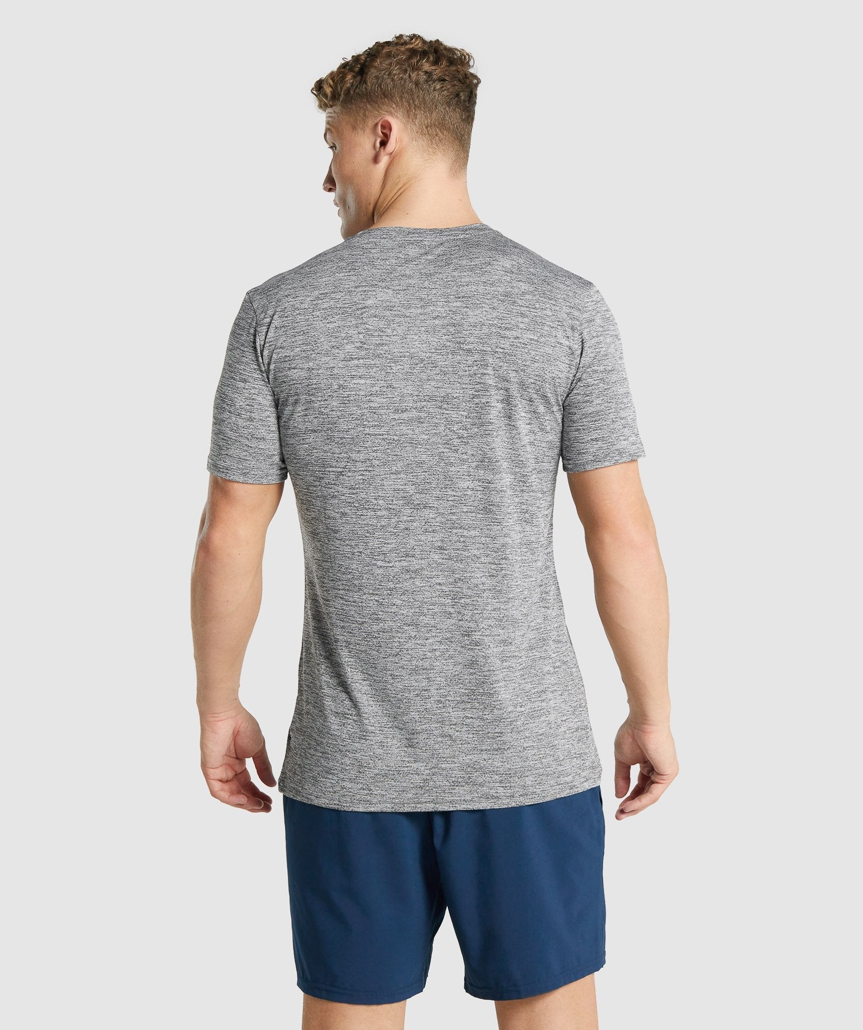 Grey Men's Gymshark Arrival Marl T Shirts | GKSOHV-790