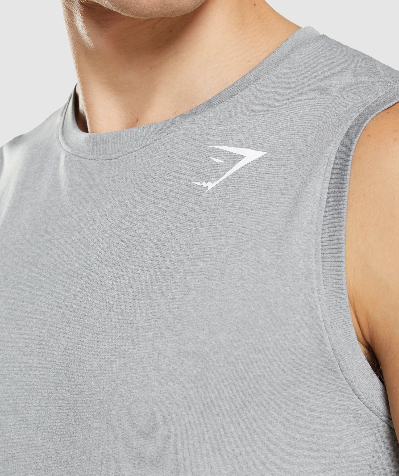 Grey Men's Gymshark Arrival Seamless Tanks | CDBQUJ-725