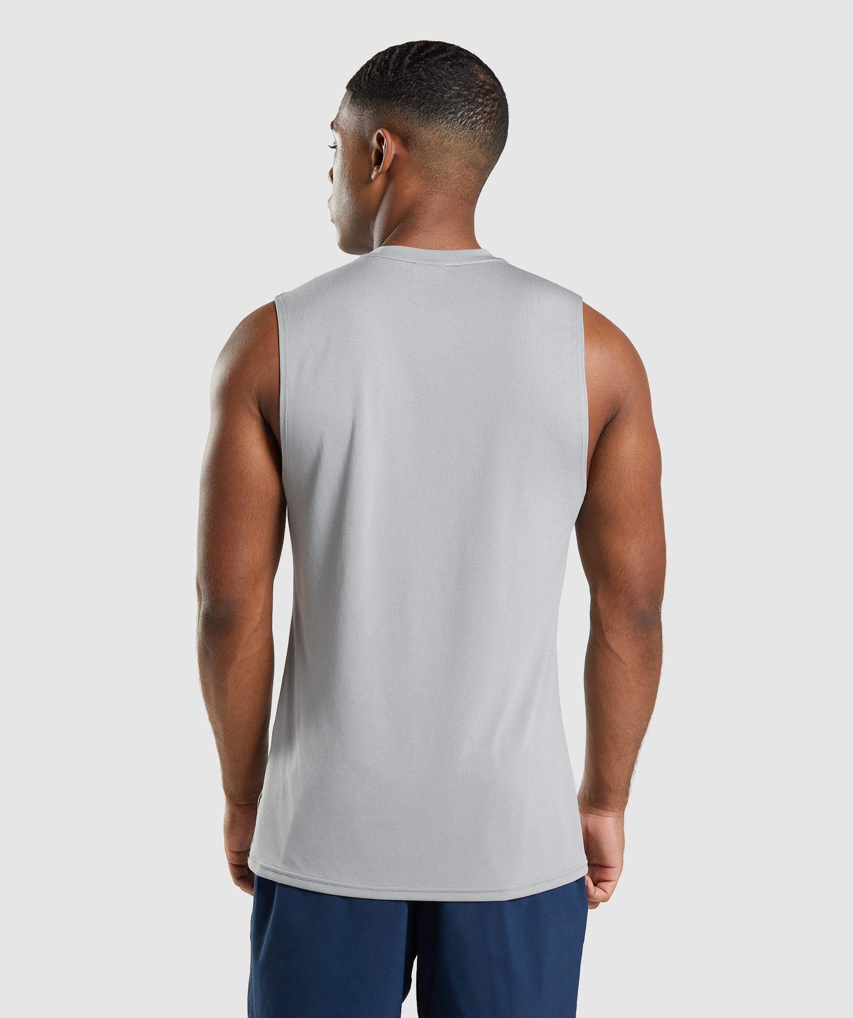 Grey Men's Gymshark Arrival Sleeveless T Shirts | MWIYLX-308