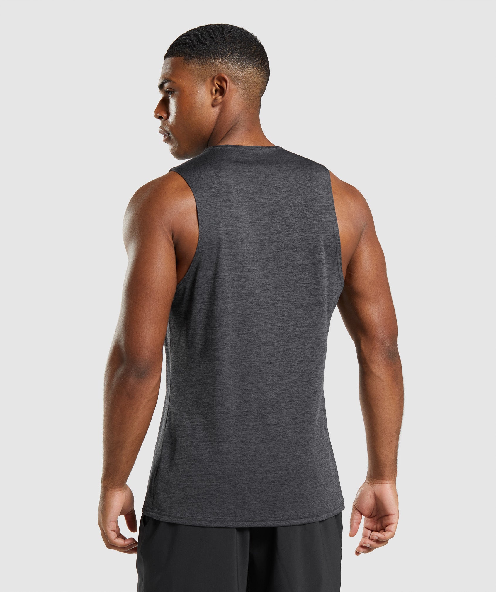 Grey Men's Gymshark Arrival Slim Marl Tanks | MJTZNV-082