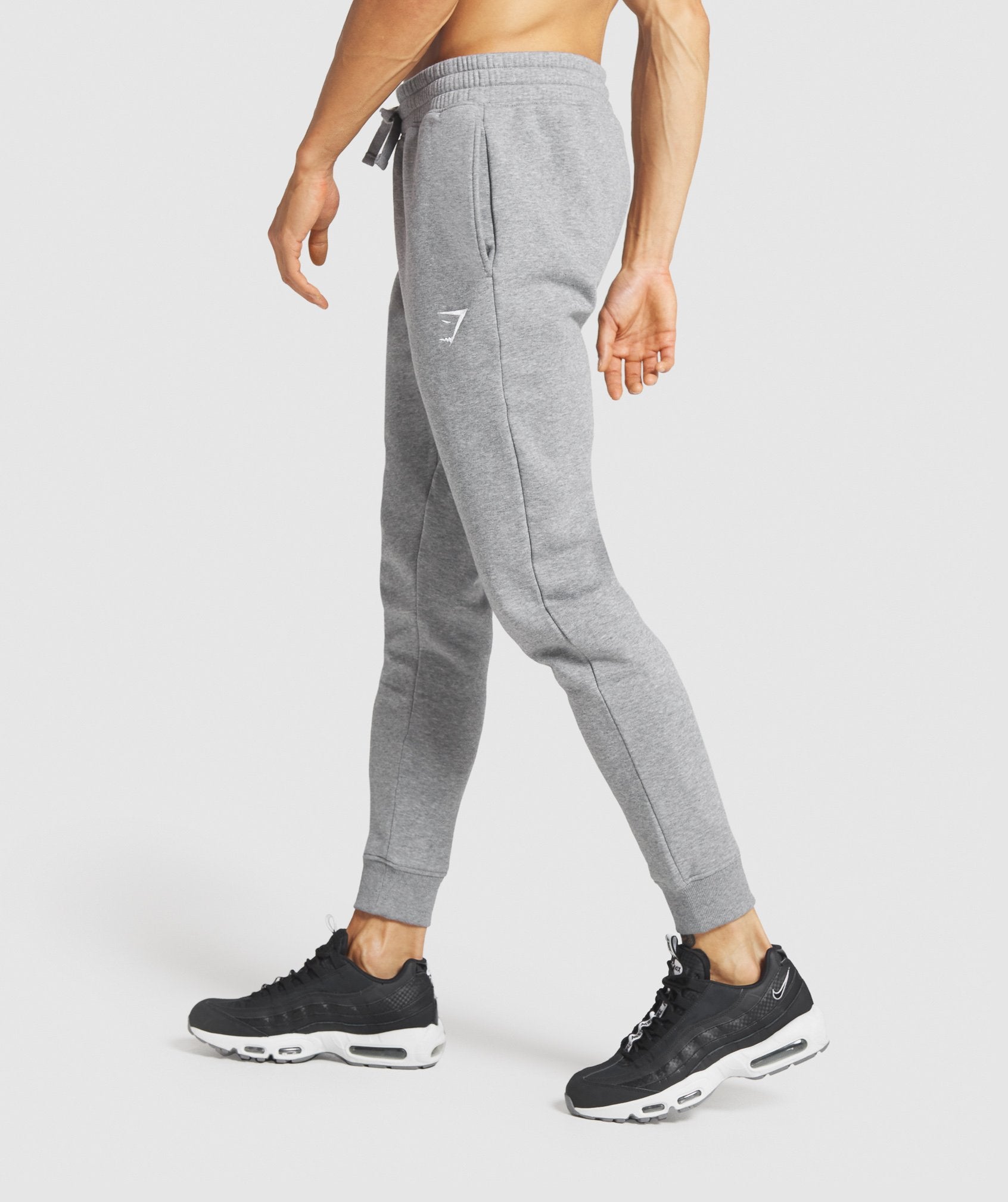 Grey Men's Gymshark Crest Jogger | HPDFBS-946