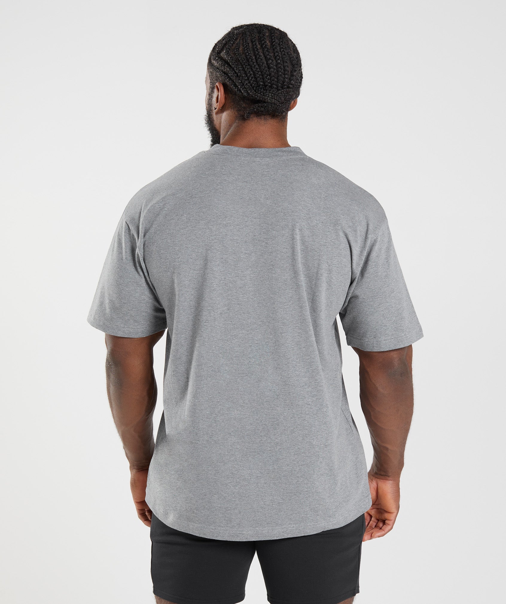 Grey Men's Gymshark Essential Oversized T Shirts | WKVIML-038