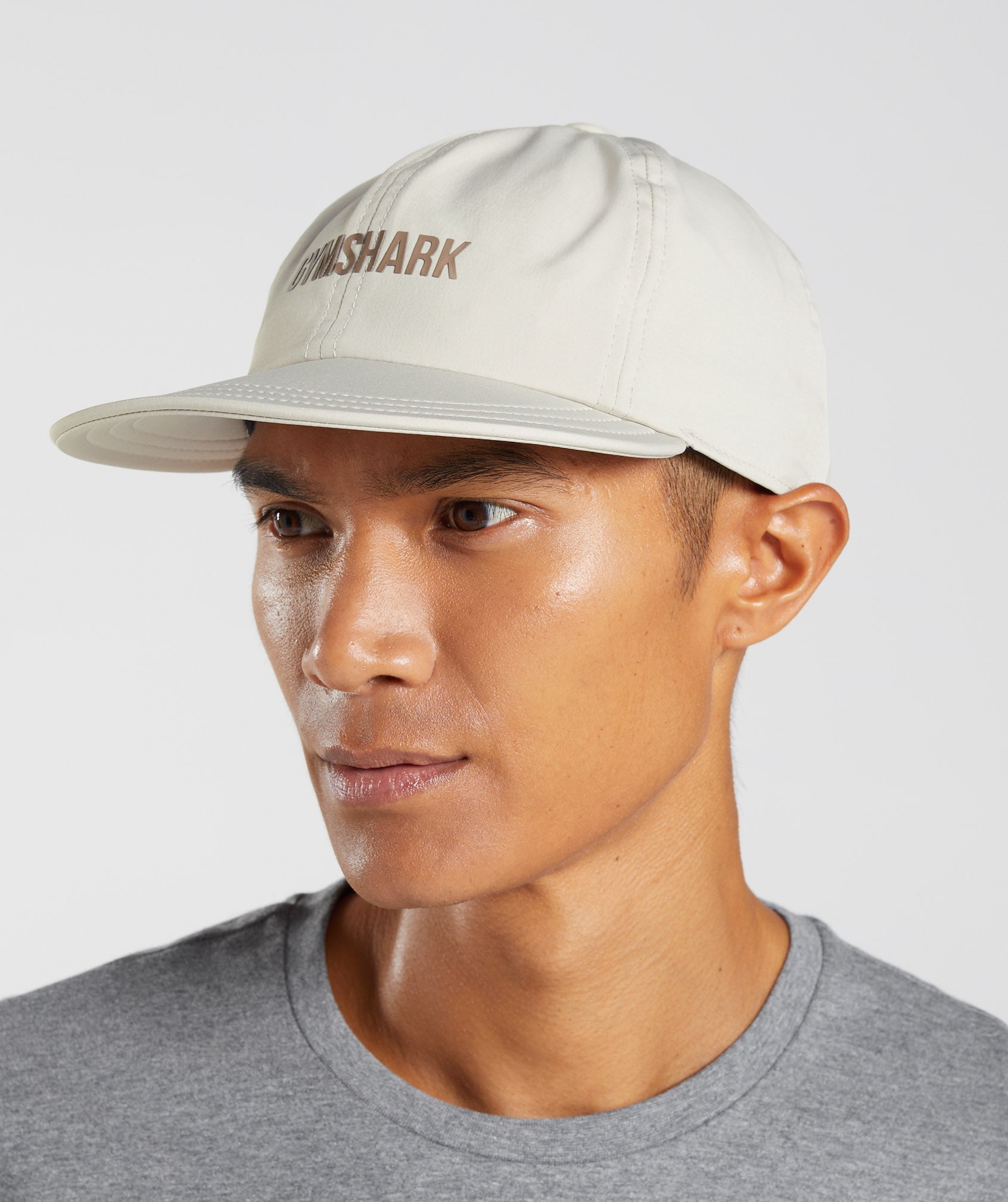 Grey Men's Gymshark Flat Peak Hats | PSZULI-312