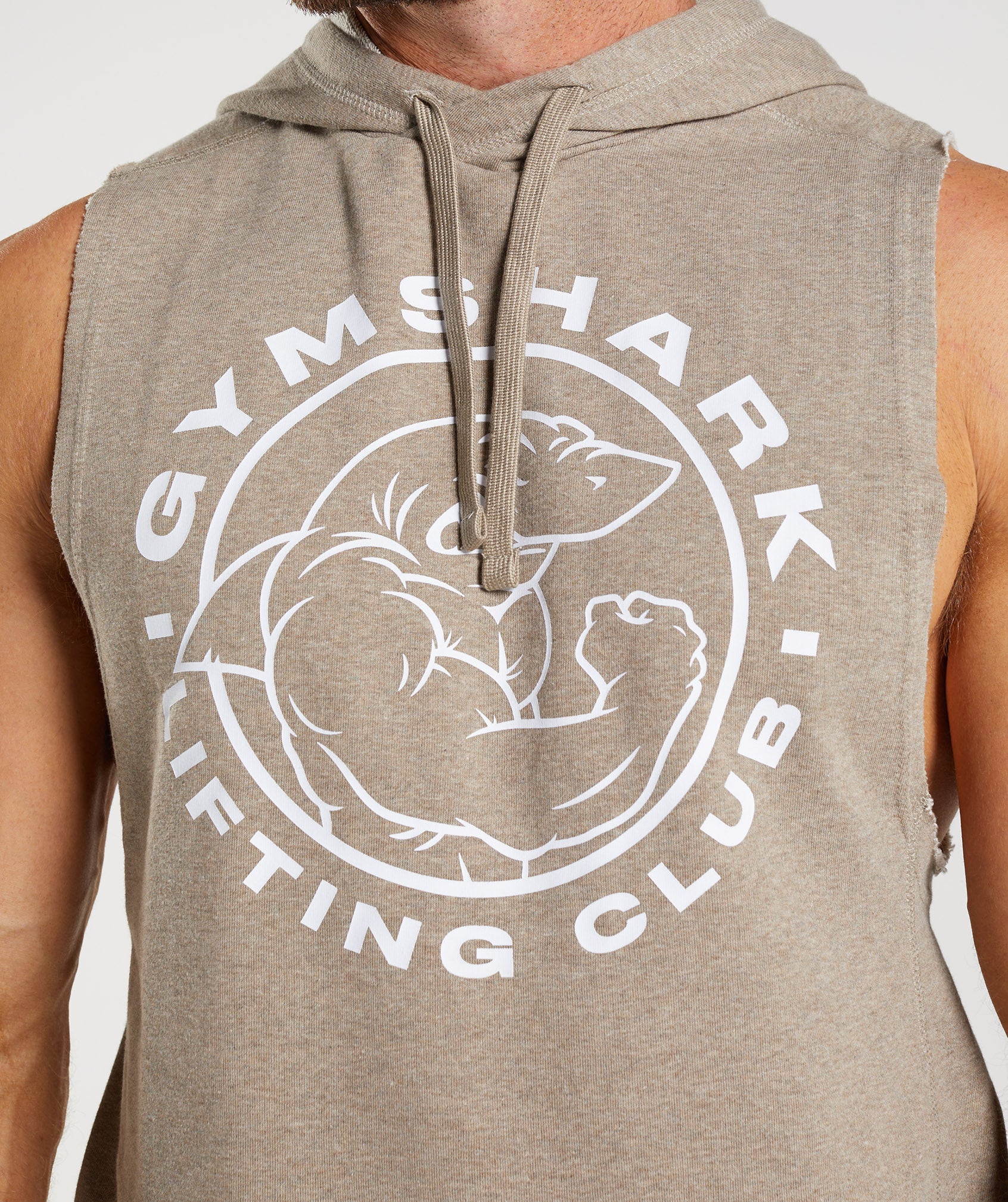 Grey Men's Gymshark Legacy Drop Arm Hoodie | CXVJFB-910