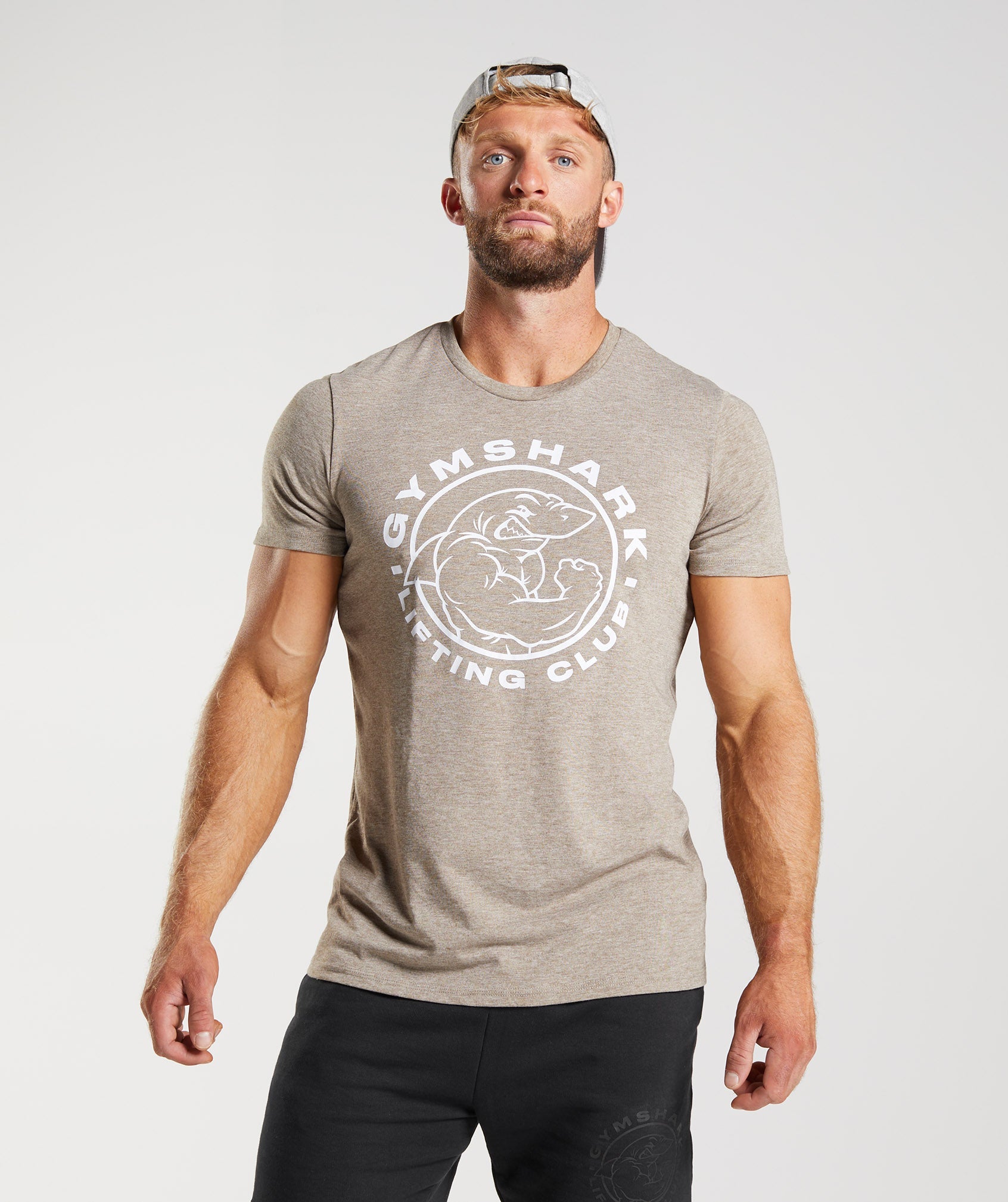 Grey Men\'s Gymshark Legacy T Shirts | WHDUQL-592