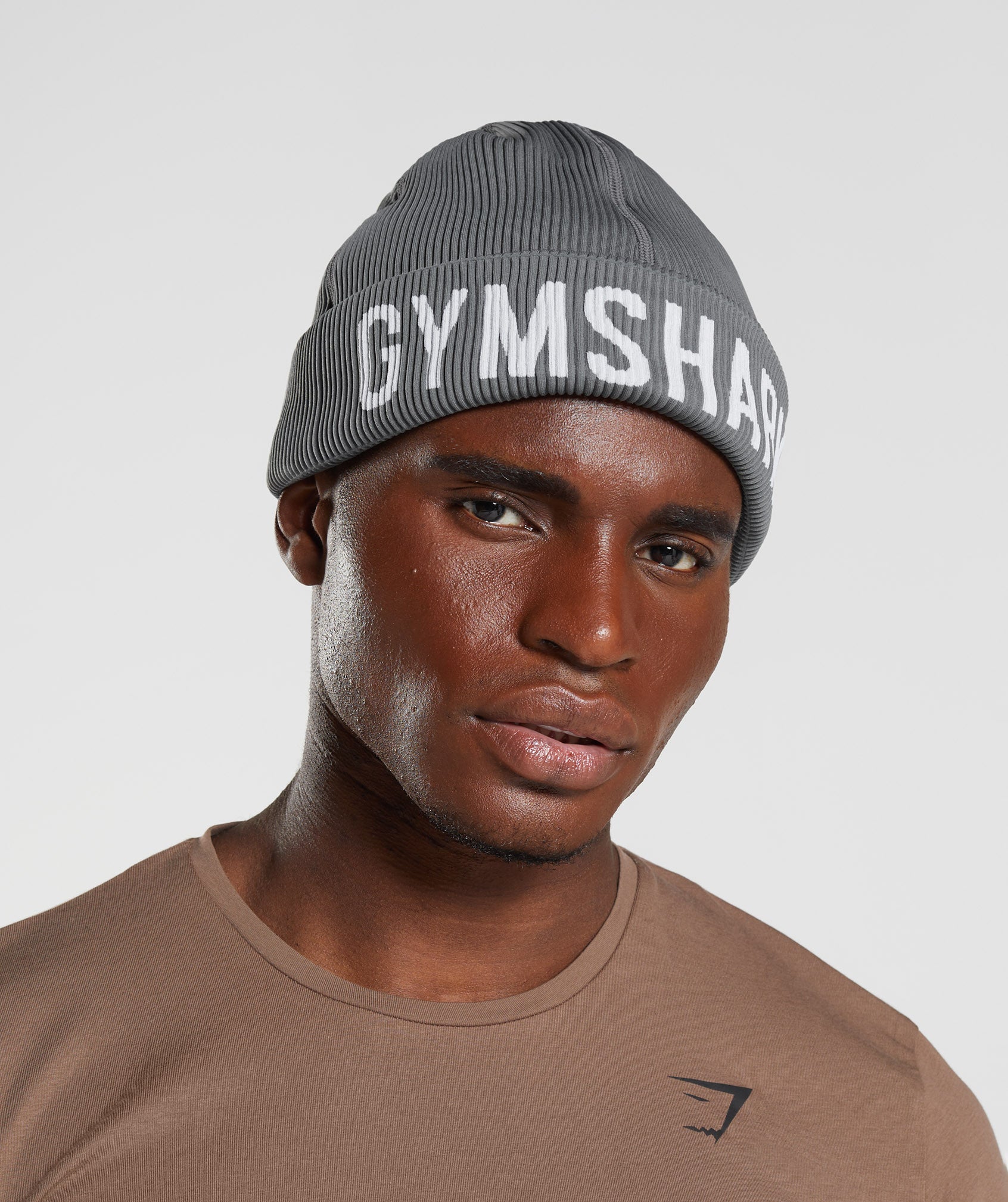 Grey Men's Gymshark Seamless Docker Beanie Hats | EBLATO-358