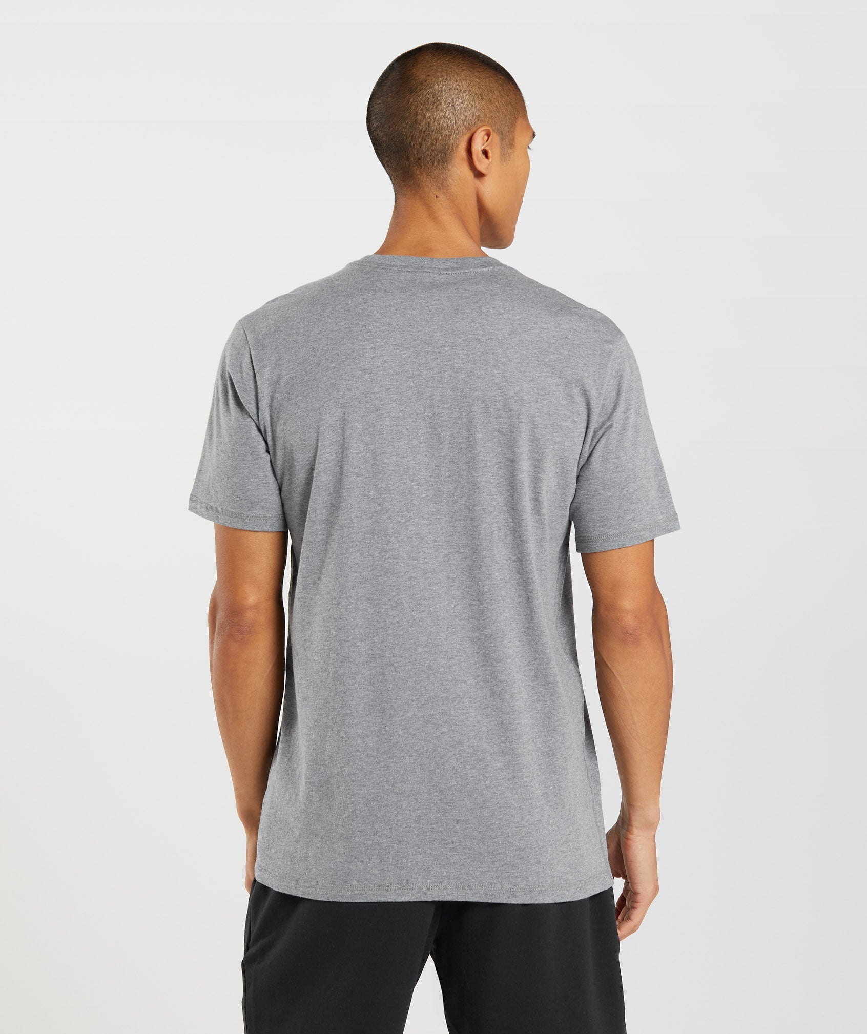 Grey Men's Gymshark Sharkhead Infill T Shirts | EFOBLD-450