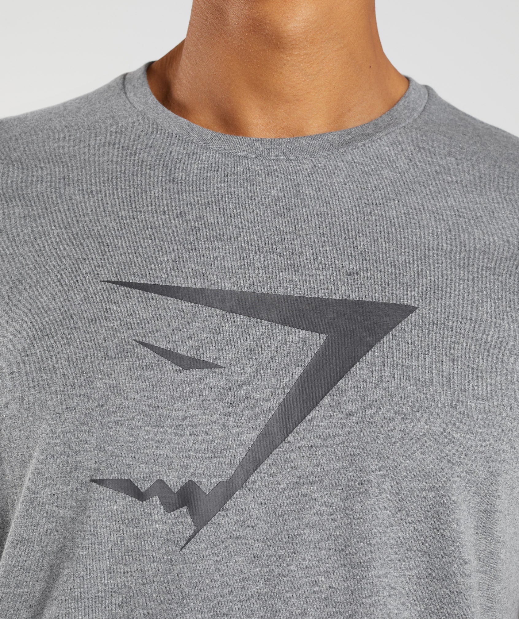 Grey Men's Gymshark Sharkhead Infill T Shirts | EFOBLD-450