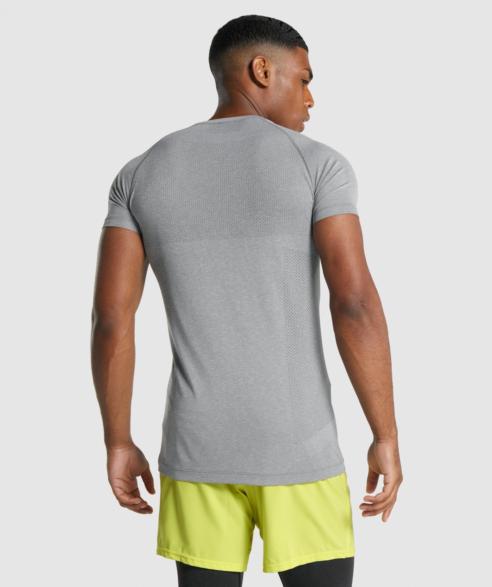 Grey Men's Gymshark Vital Light seamless T Shirts | IAYSRC-762