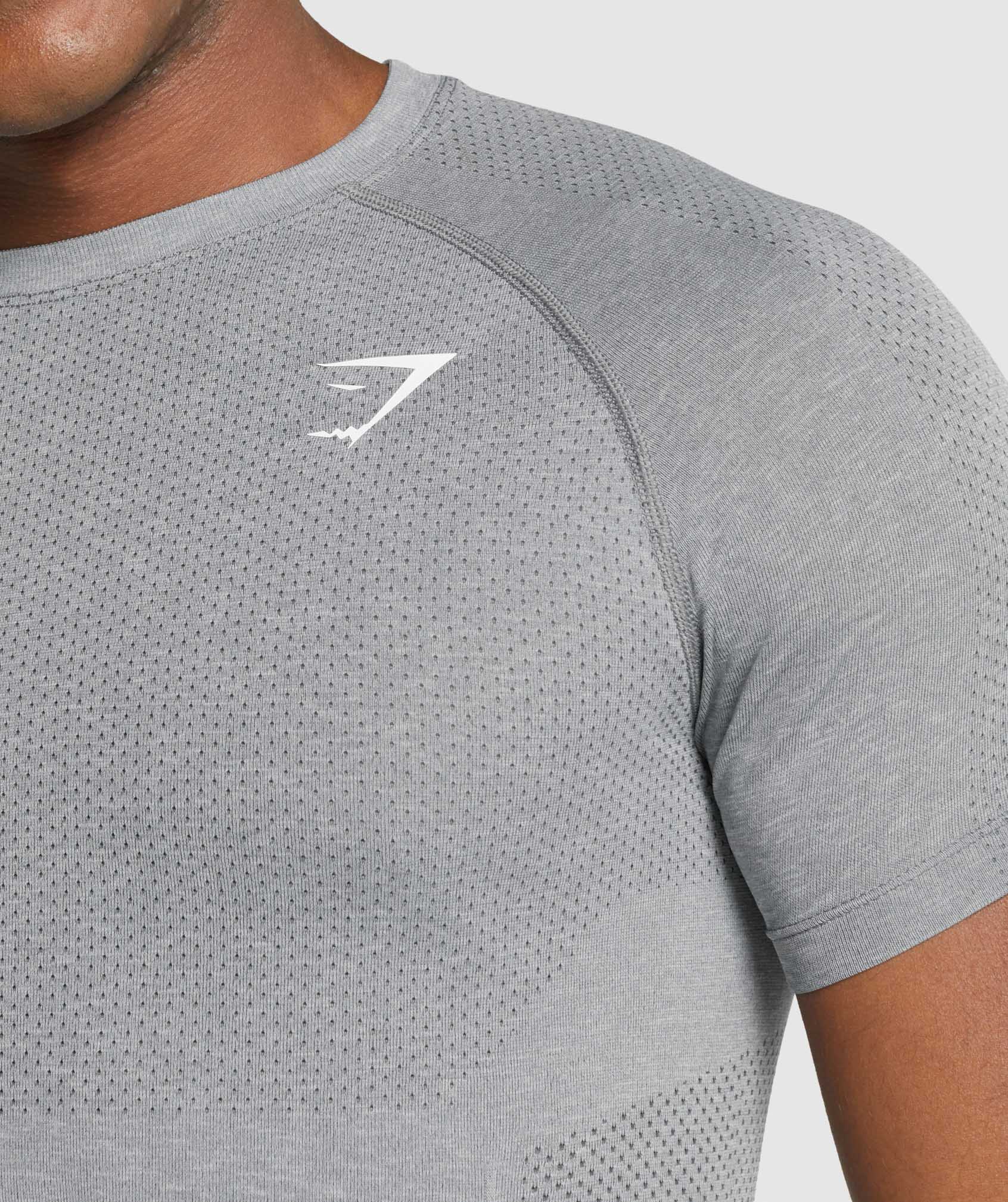 Grey Men's Gymshark Vital Light seamless T Shirts | IAYSRC-762