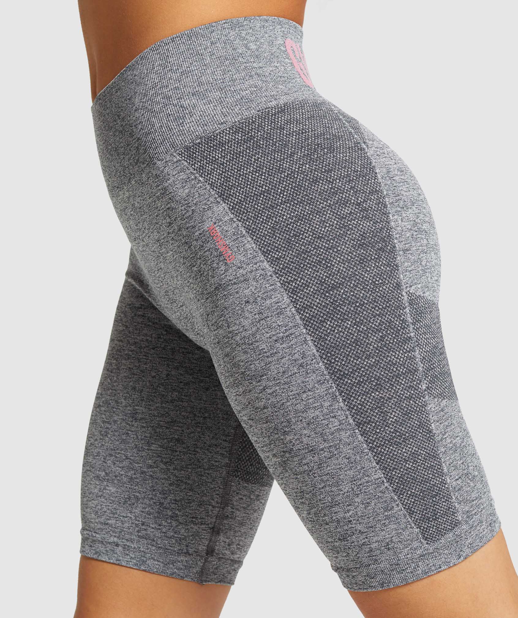 Grey / Pink Women's Gymshark Flex Cycling Shorts | VIFWZP-245