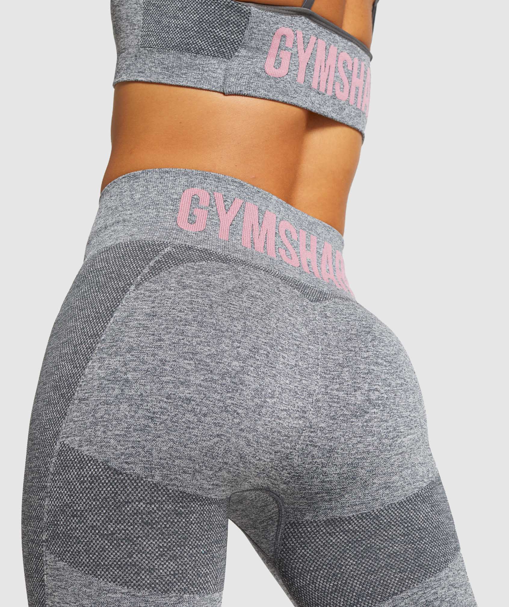 Grey / Pink Women's Gymshark Flex Cycling Shorts | VIFWZP-245