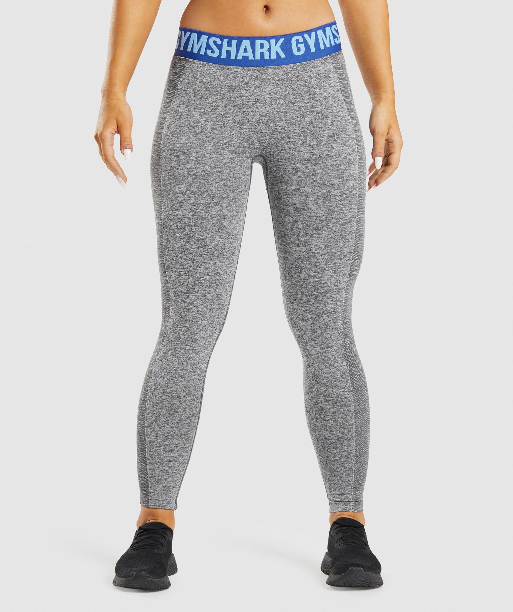 Grey Women\'s Gymshark Flex Low Rise Leggings | PFKZOW-568