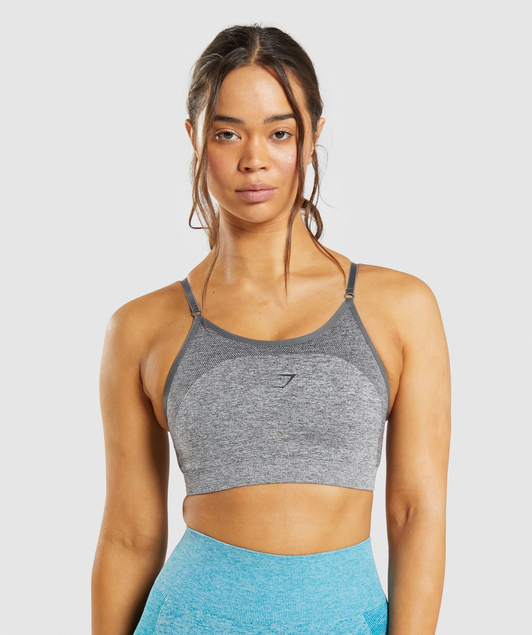 Grey Women\'s Gymshark Flex Strappy Sports Bra | TDEJYM-761