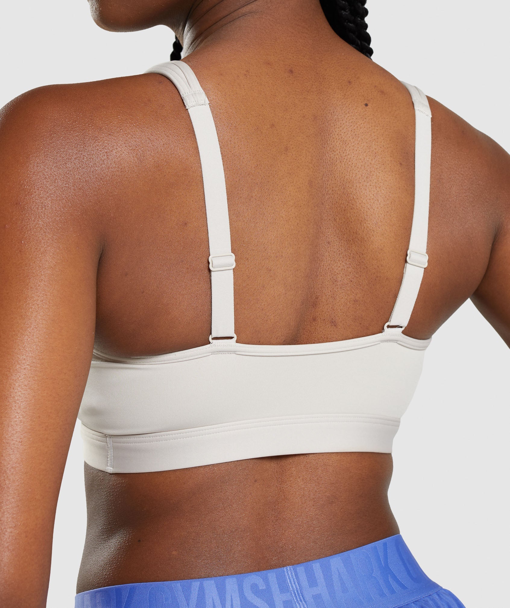 Grey Women's Gymshark Scoop Neck Sports Bra | CPQASM-597