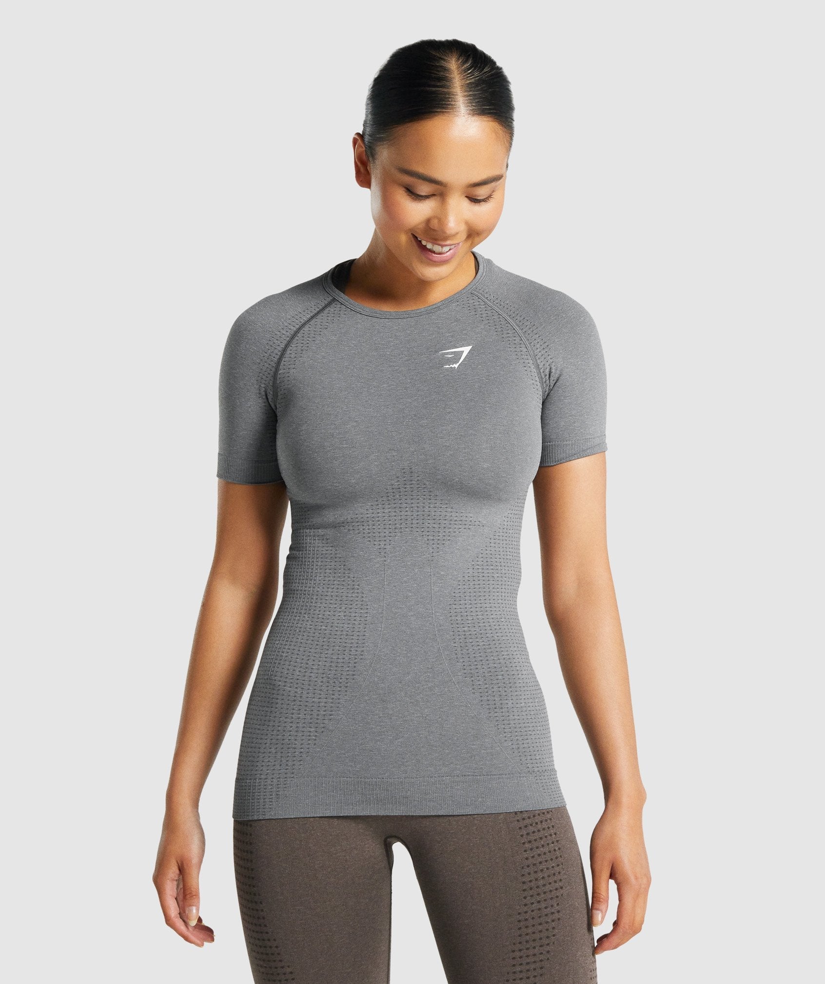 Grey Women\'s Gymshark Vital Seamless 2.0 T Shirts | MYKIGO-192