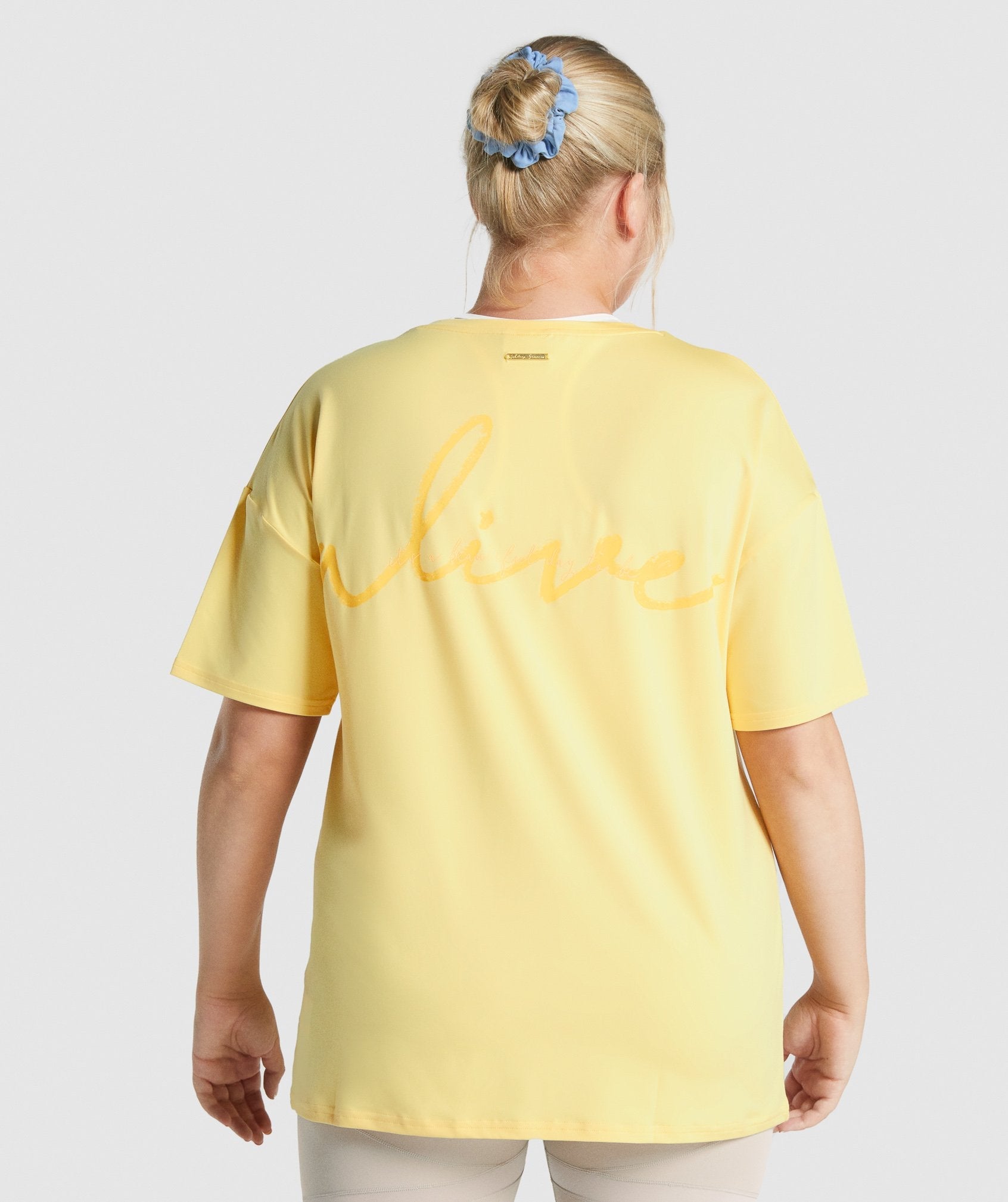 Lemon Women's Gymshark Whitney Oversized T Shirts | FXEGQS-602