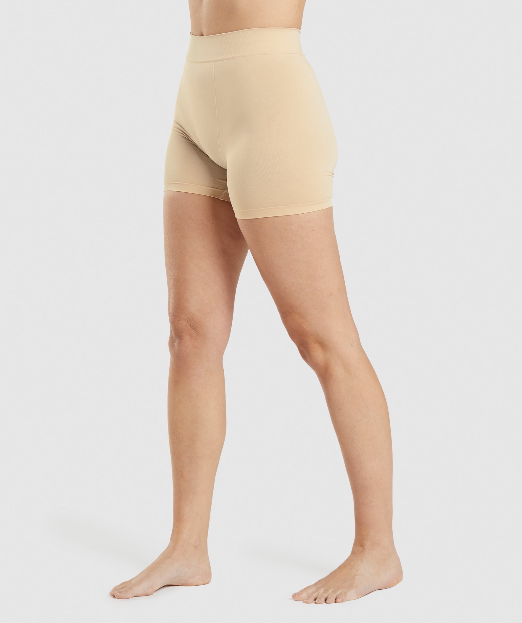 Light Brown Women's Gymshark Seamless Boxers Underwear | GHNLRB-654