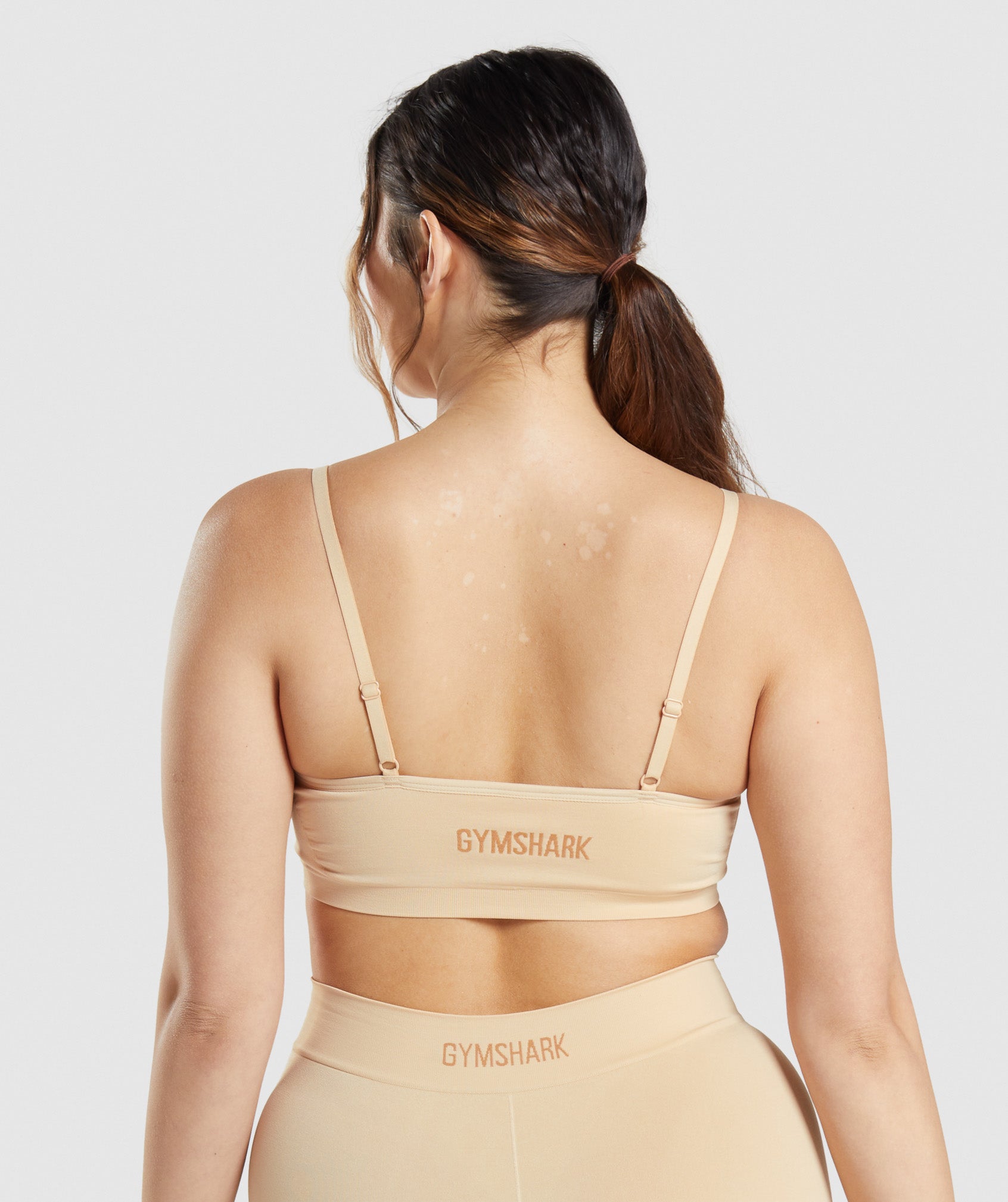 Light Brown Women's Gymshark Seamless Scoop Neck Underwear | BWUFOL-801