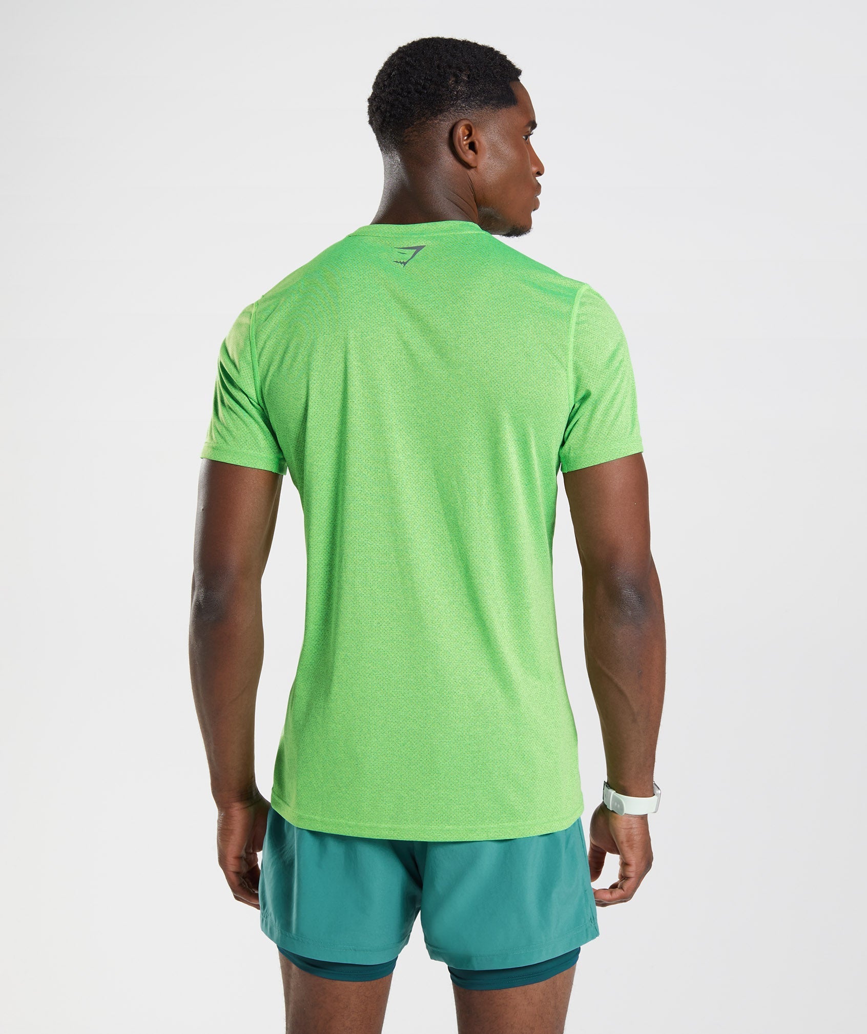 Light Green / Black Men's Gymshark Sport T Shirts | PEBLSD-164