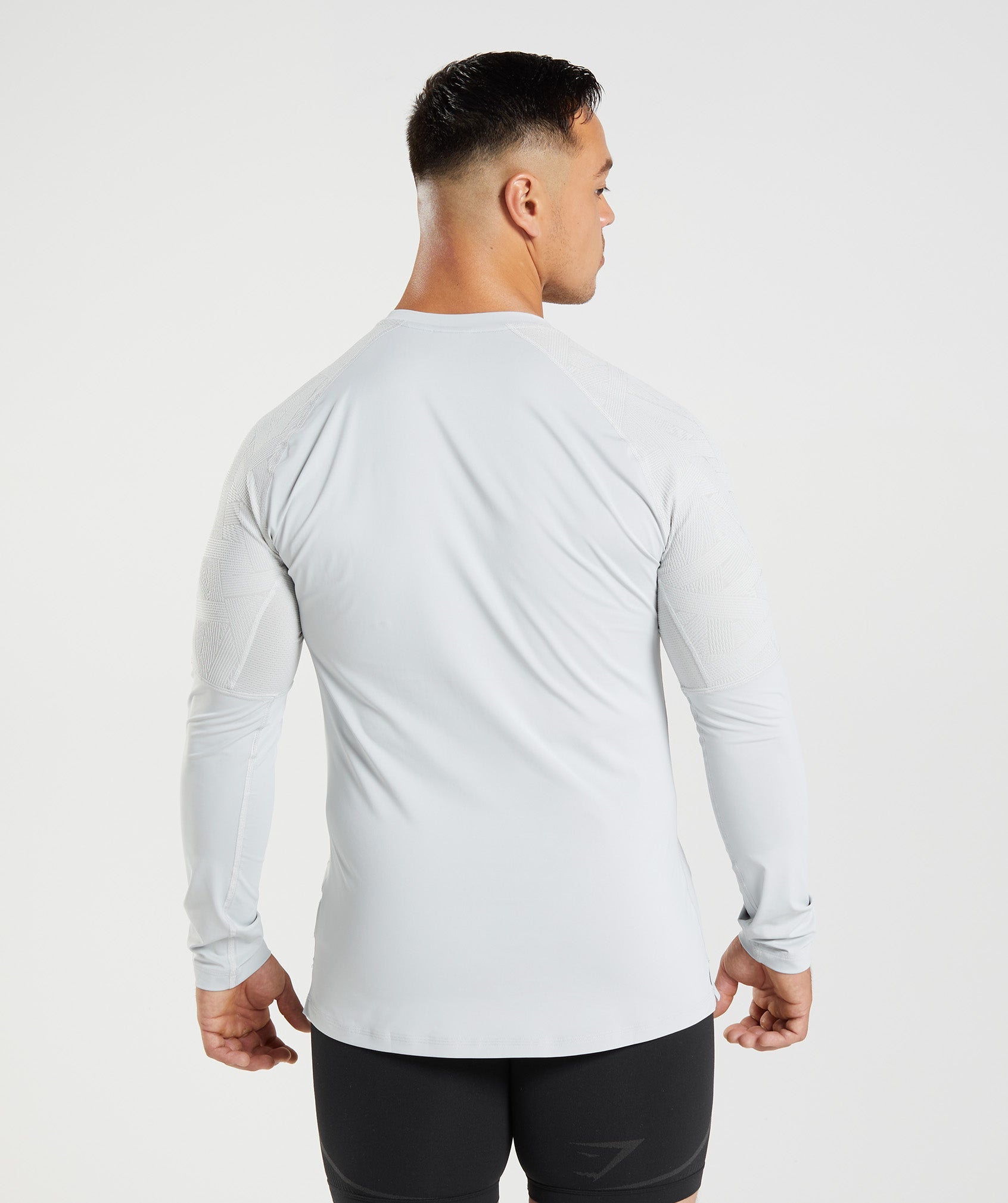 Light Grey Men's Gymshark 315 Long Sleeve T Shirts | QWLKCM-607