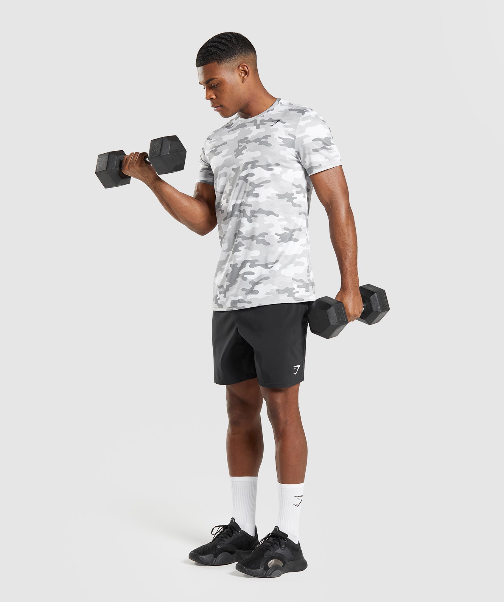 Light Grey Men's Gymshark Arrival T Shirts | XYFWQS-978