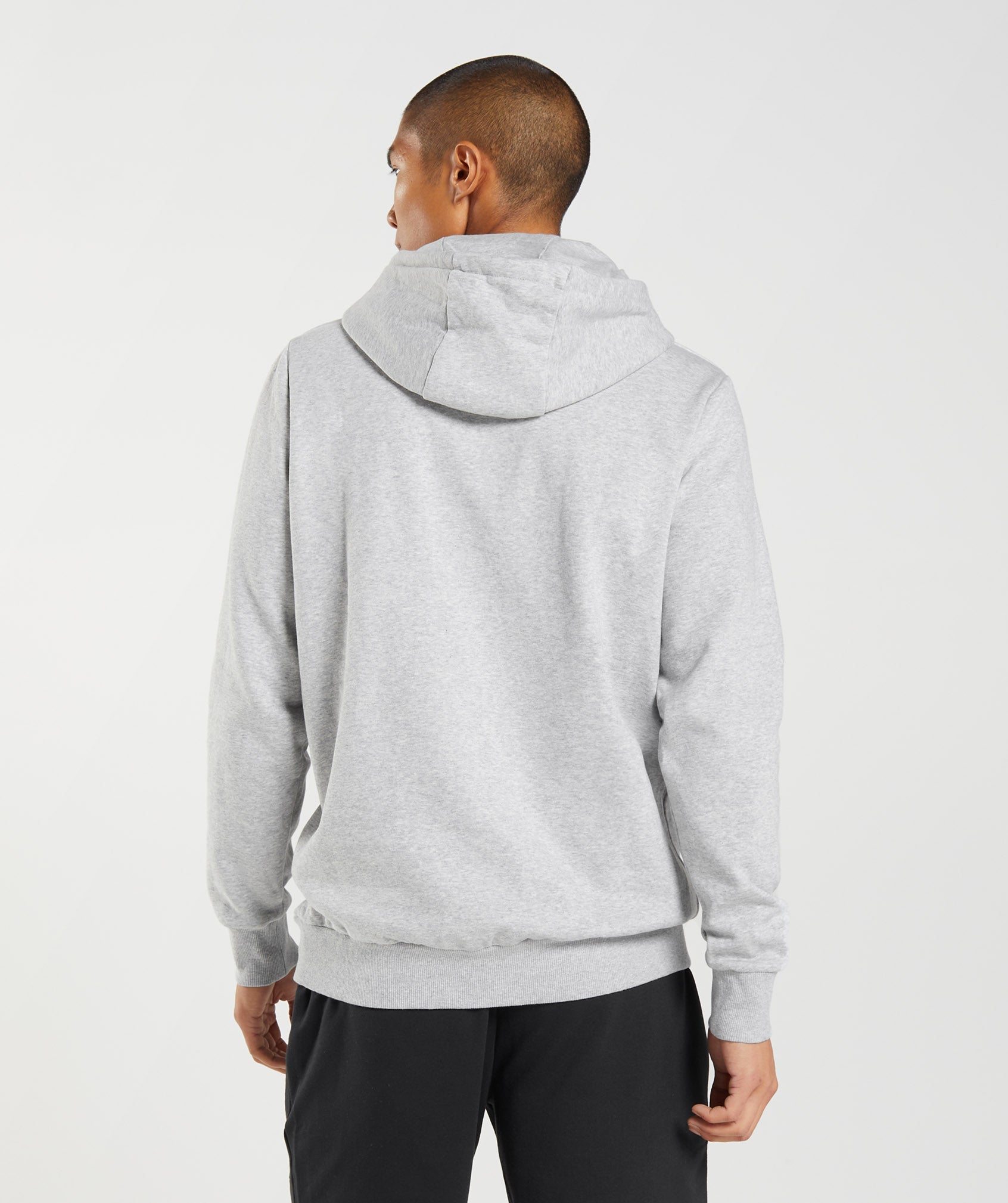 Light Grey Men's Gymshark Block Hoodie | JEXRLY-231