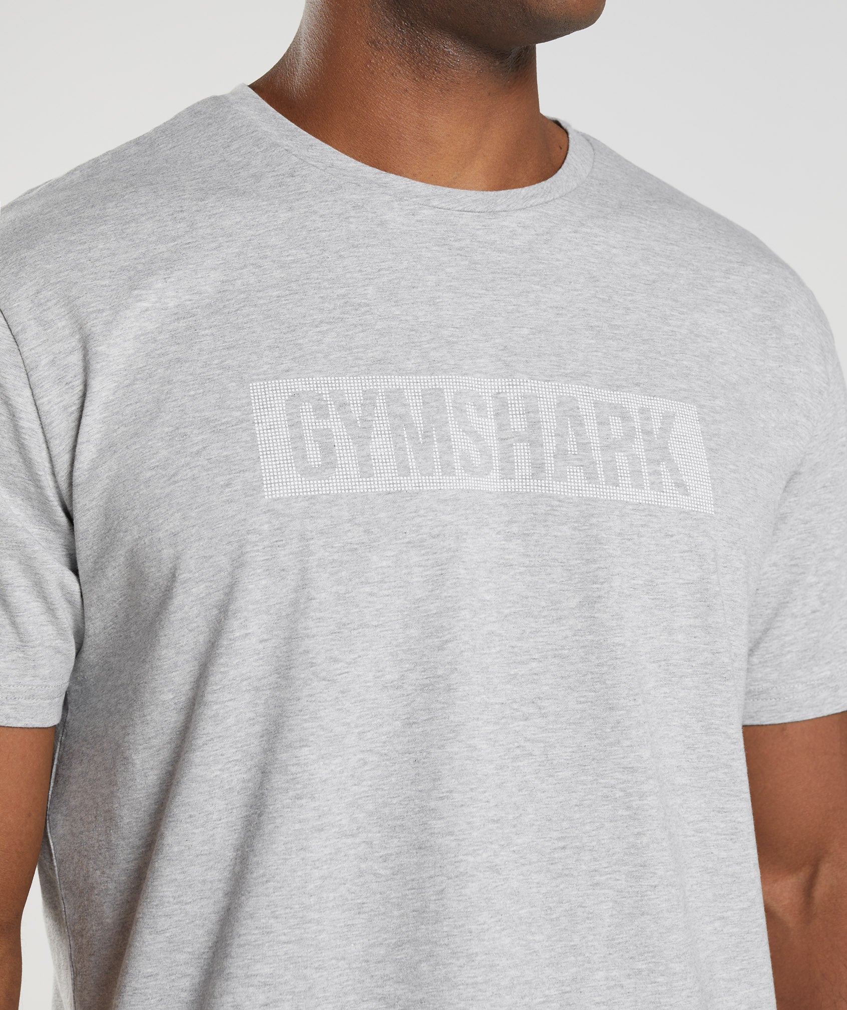 Light Grey Men's Gymshark Block T Shirts | WRBKFI-834