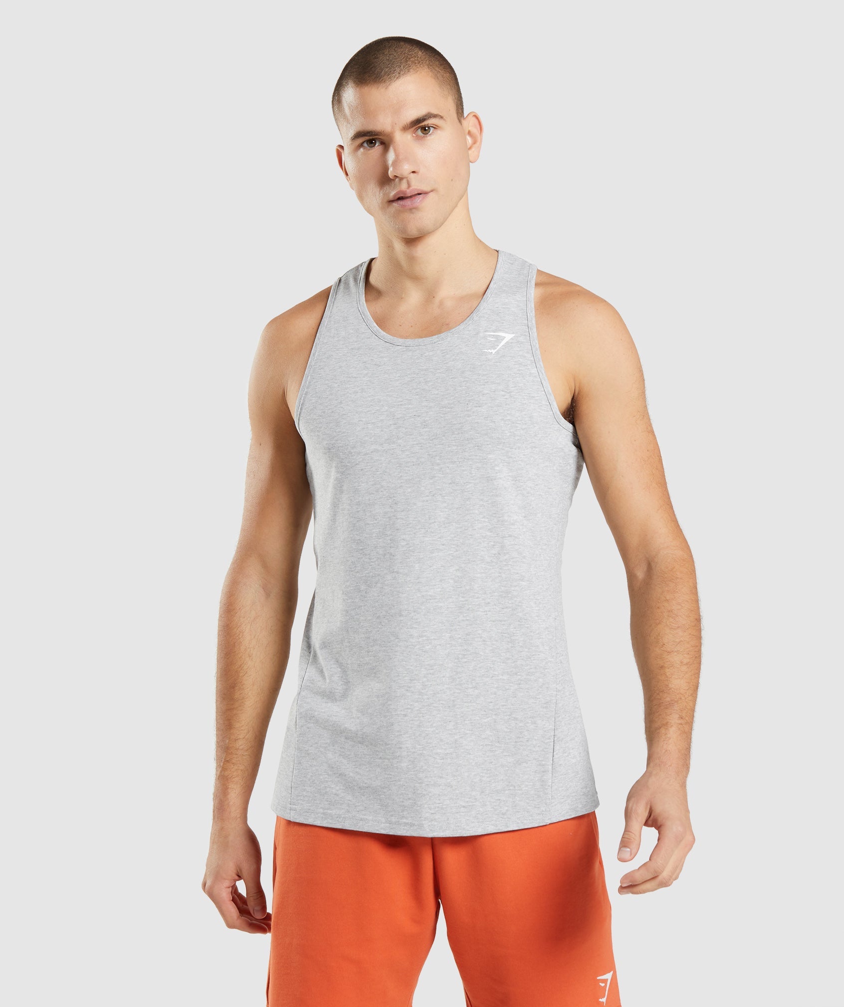 Light Grey Men\'s Gymshark Critical 2.0 Tanks | CONHIG-917