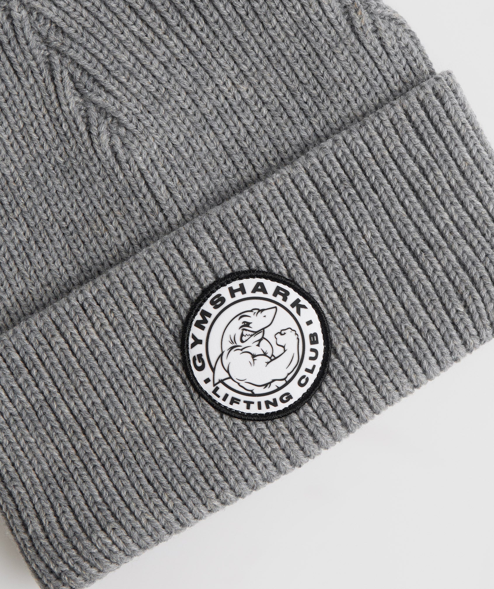 Light Grey Men's Gymshark Legacy Deep Cuff Beanie Hats | VNJGZW-873