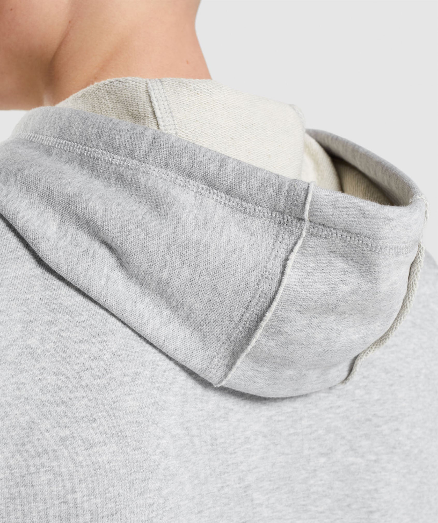 Light Grey Men's Gymshark Legacy Drop Arm Hoodie | AITCPX-514